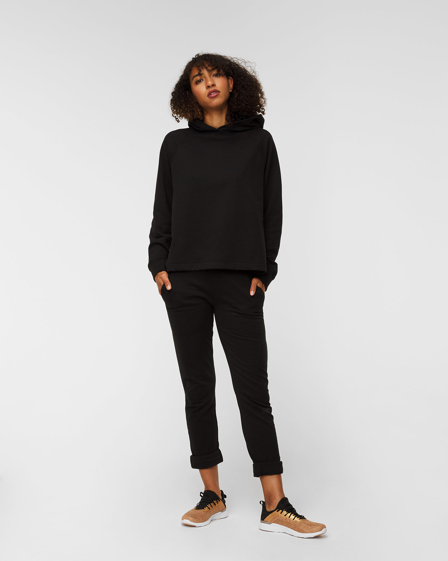 JUVIA Fleece Hoodie Raglan sweatshirt