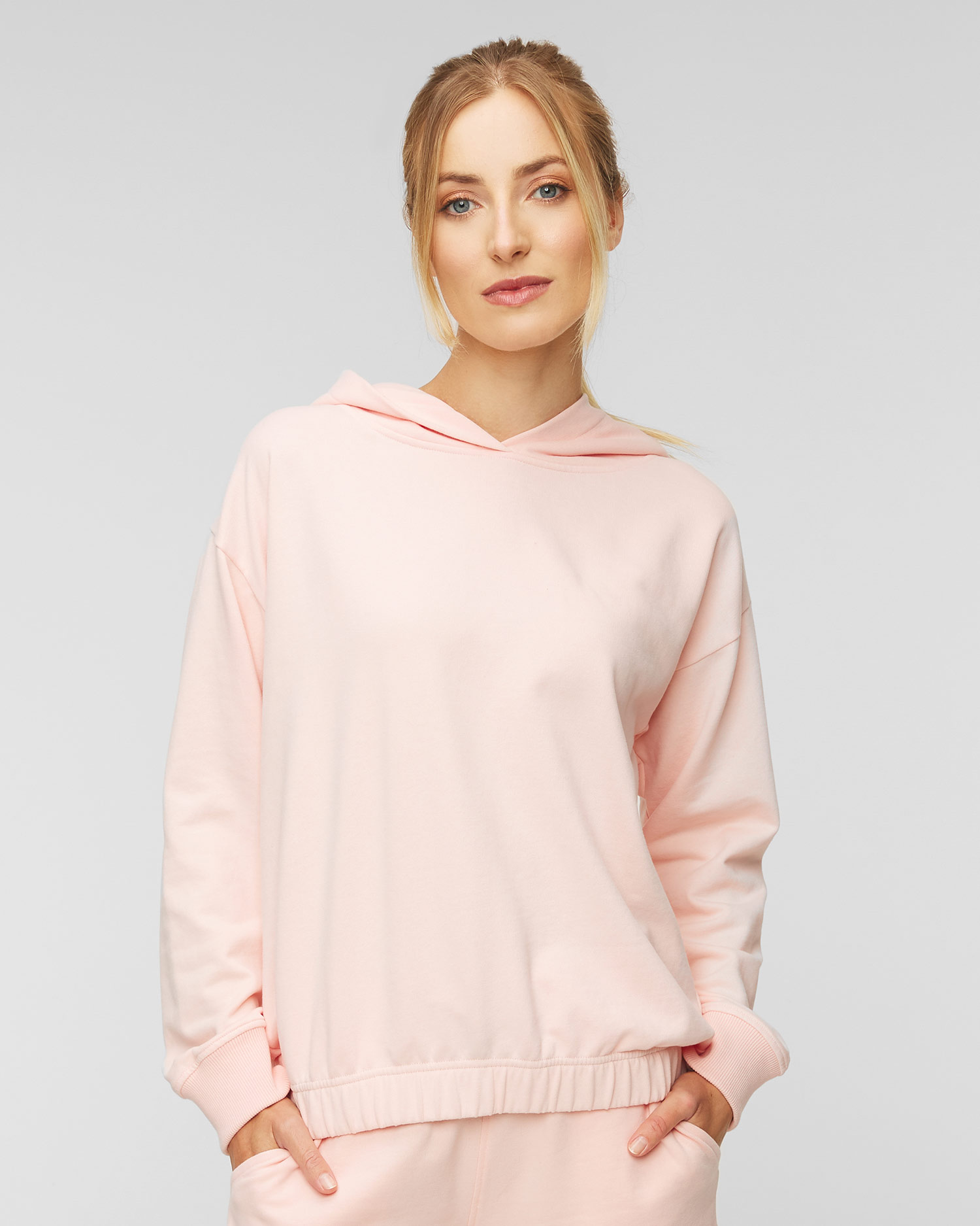 Mikina Juvia FLEECE HOODIE WITH ELASTIC HEM