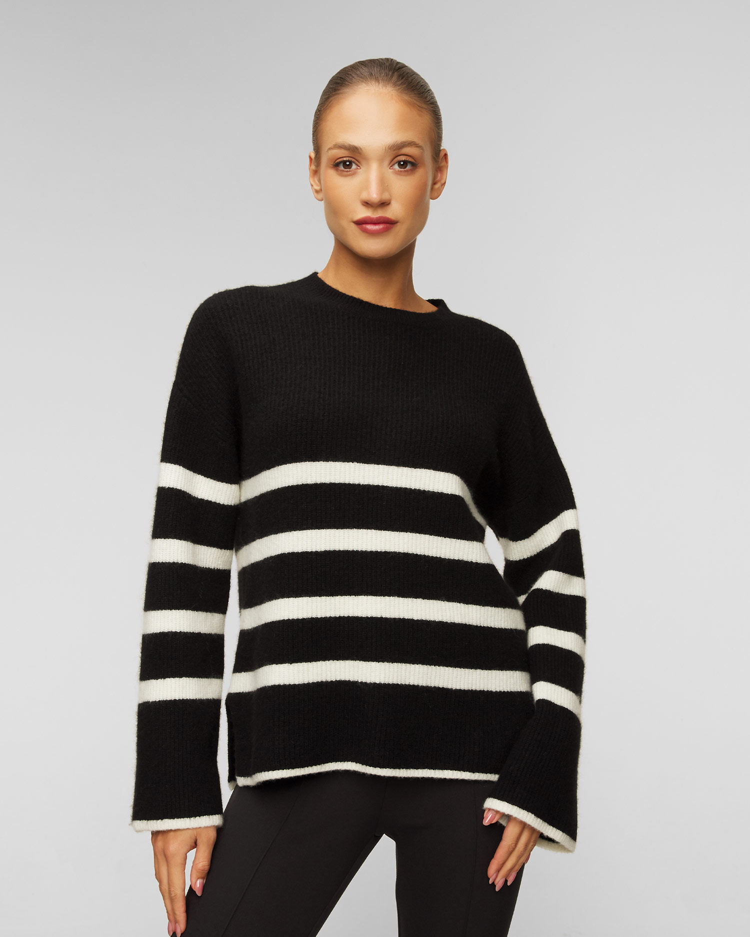 Sweter z kaszmirem w paski damski Juvia Sira