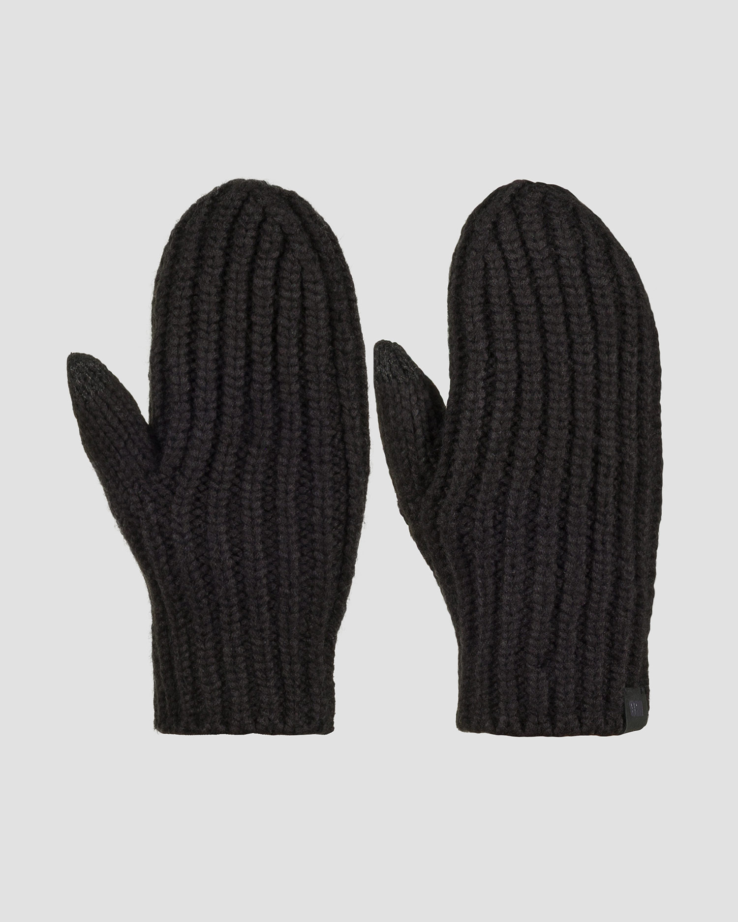 Gants noirs pour femmes UGG Chunky rib mitten