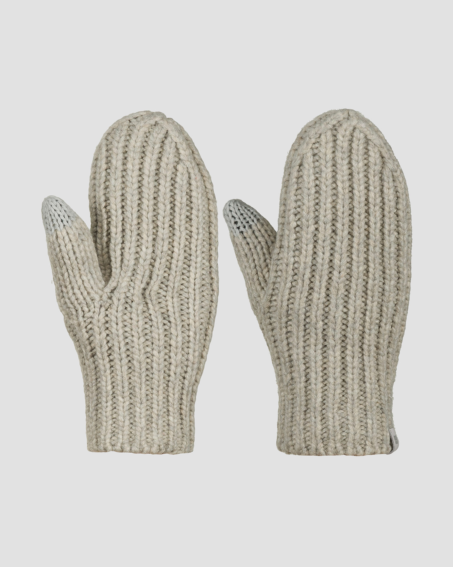 Gants gris pour femmes UGG Chunky rib mitten, Couleur: Szary
