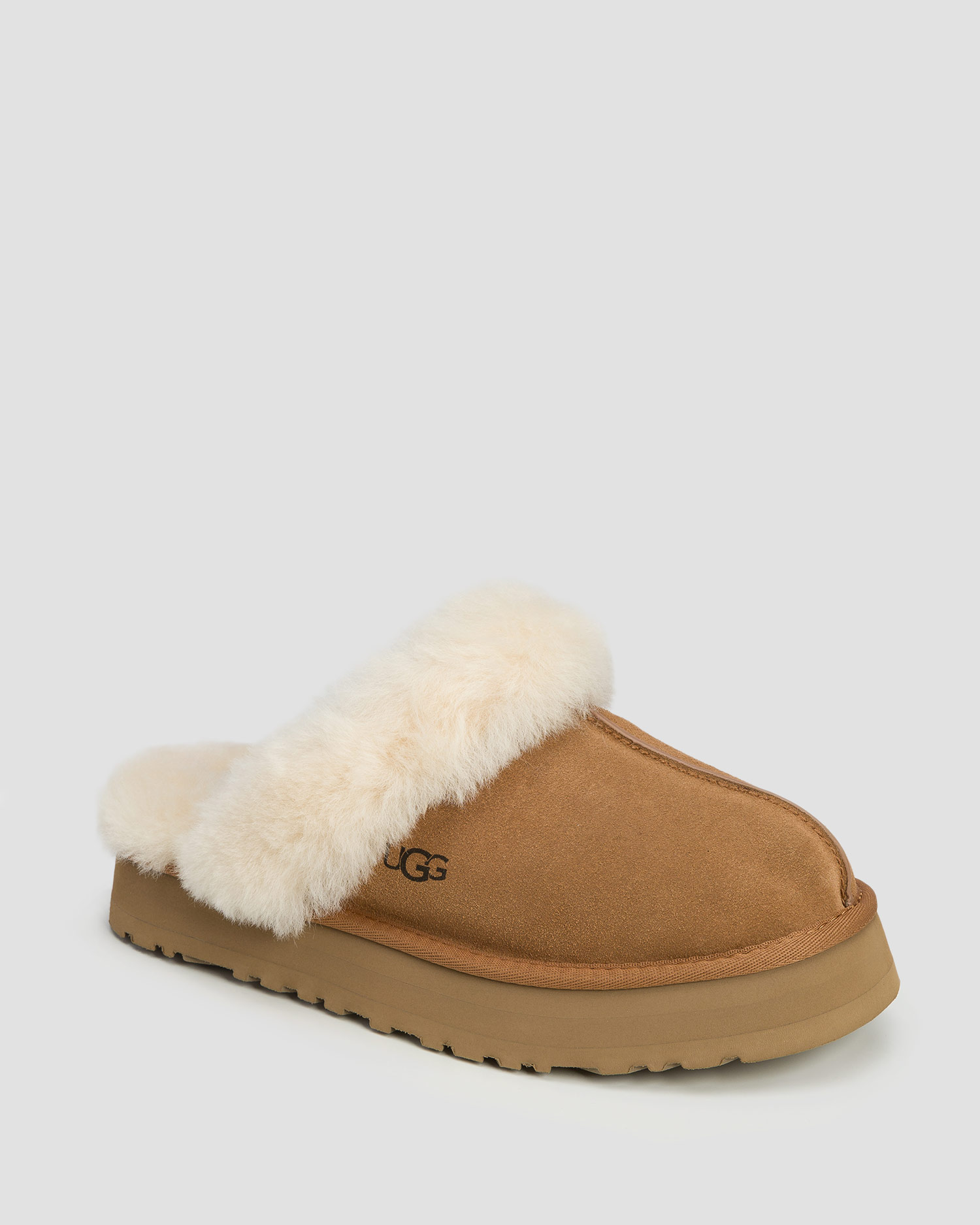 Papuci din piele cu platformă pentru femei UGG Disquette