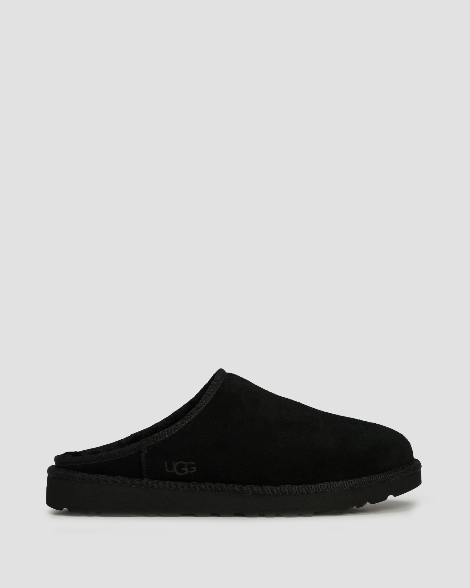 Papuci din piele pentru bărbați UGG Classic Slip-On negri