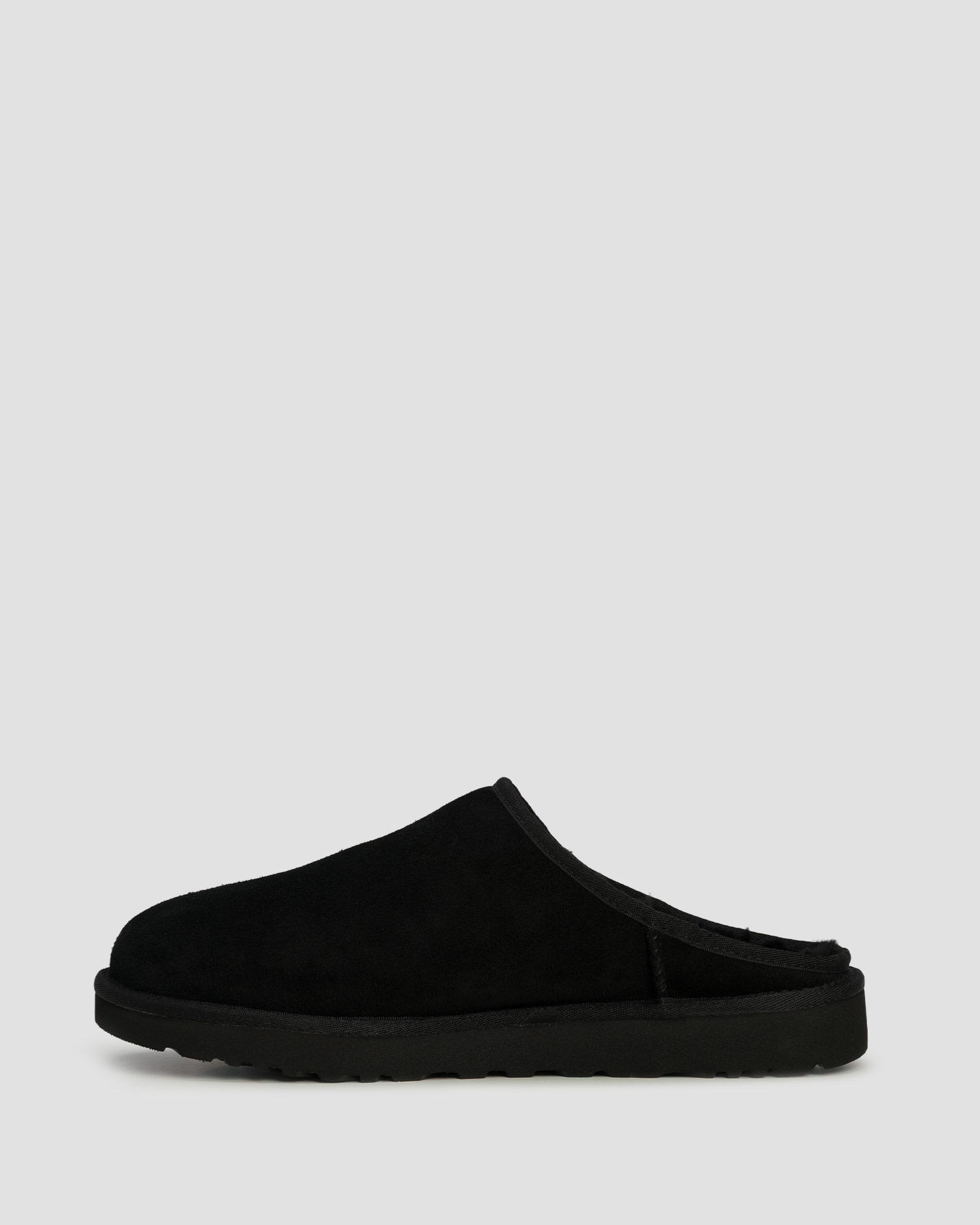 Papuci din piele pentru bărbați UGG Classic Slip-On negri