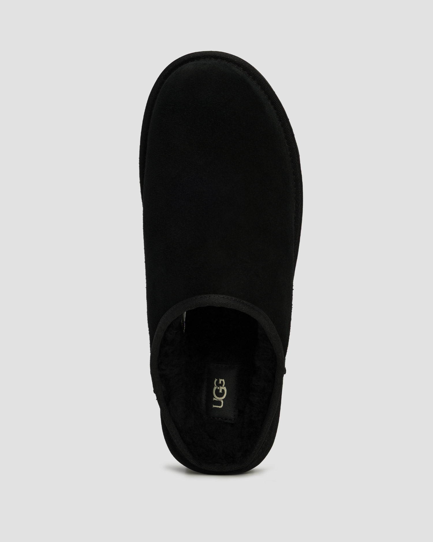 Papuci din piele pentru bărbați UGG Classic Slip-On negri