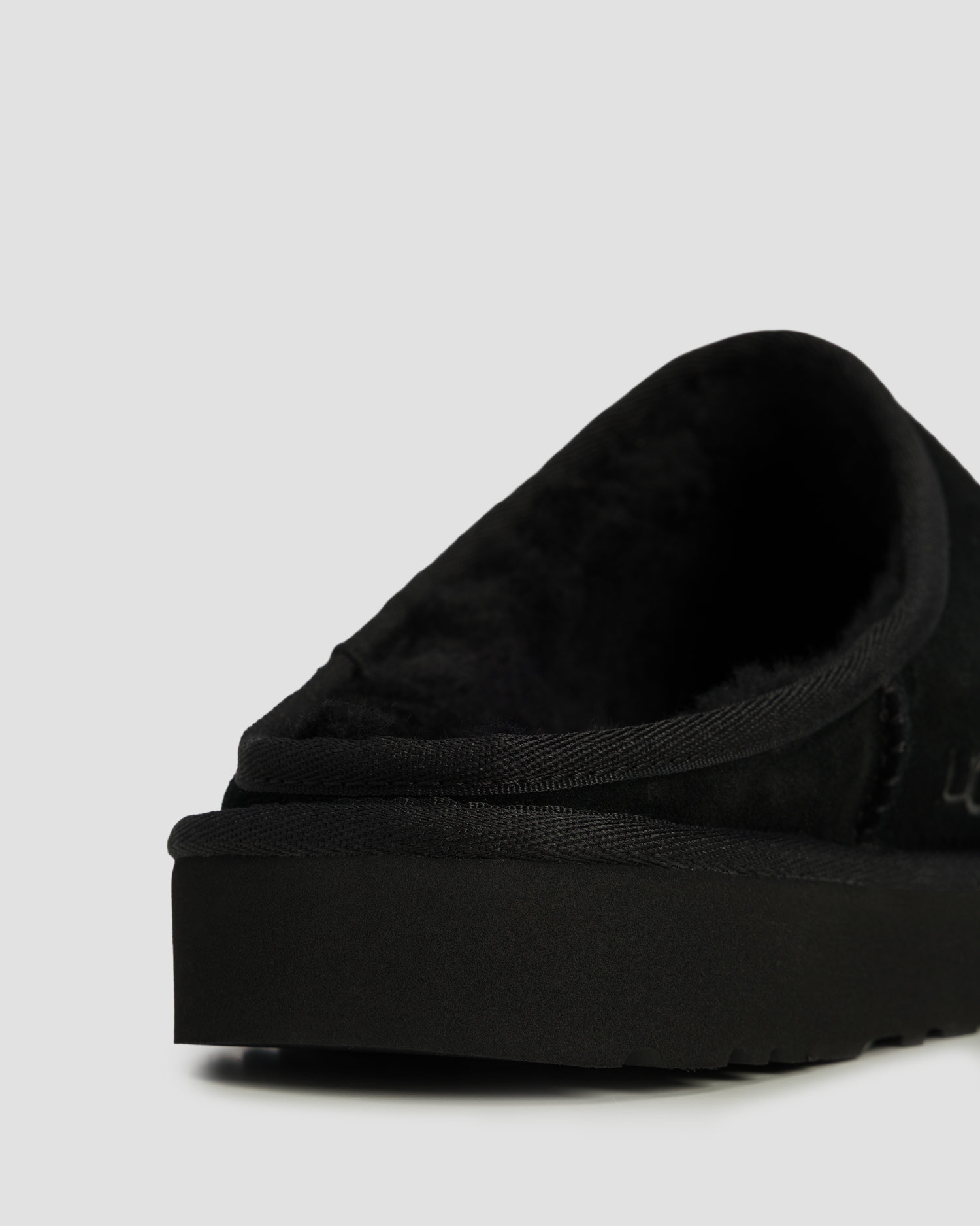 Papuci din piele pentru bărbați UGG Classic Slip-On negri