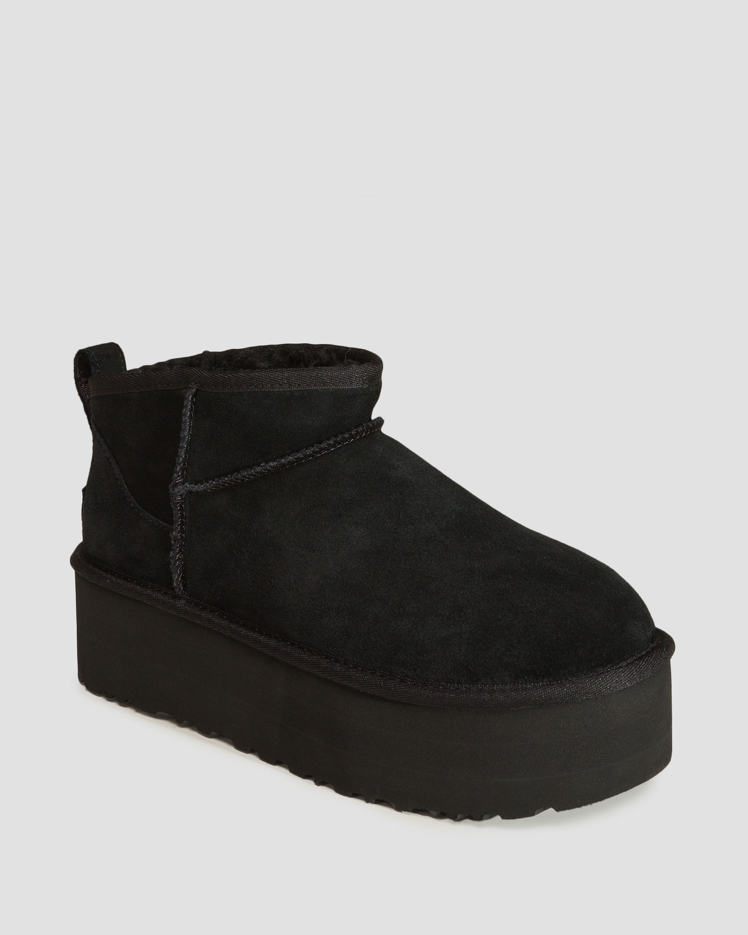 Cizme din piele de oaie pentru femei UGG Classic Ultra Mini Platform