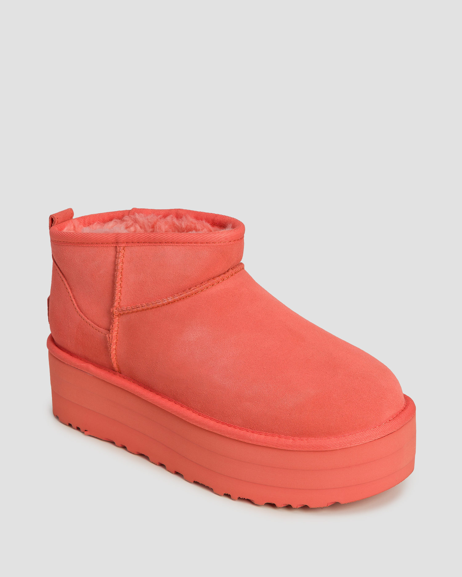 Cizme cu platformă din piele de oaie UGG Classic Ultra Mini Platform