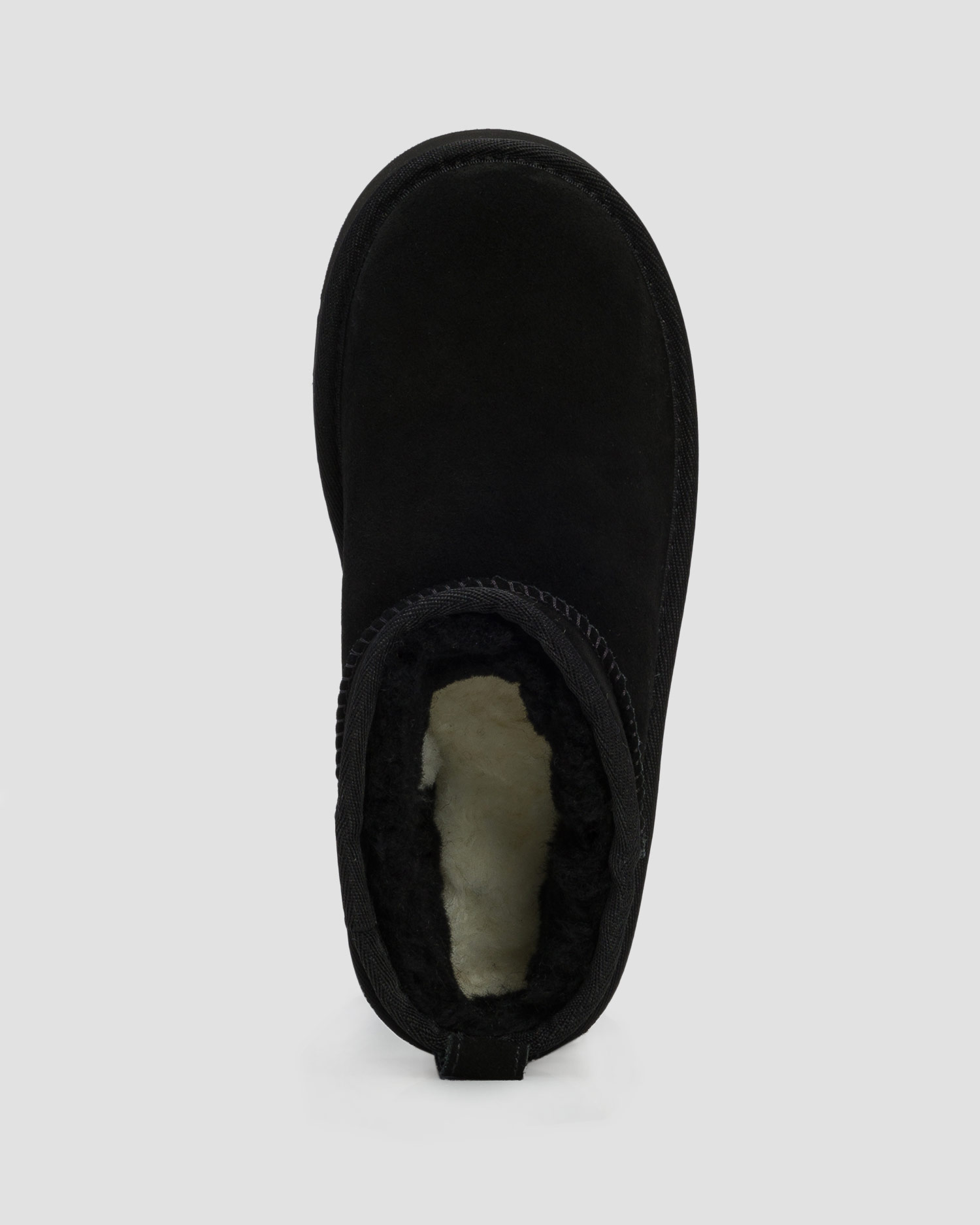 Dětské zateplené boty UGG Classic Ultra Mini Platform v černé barvě