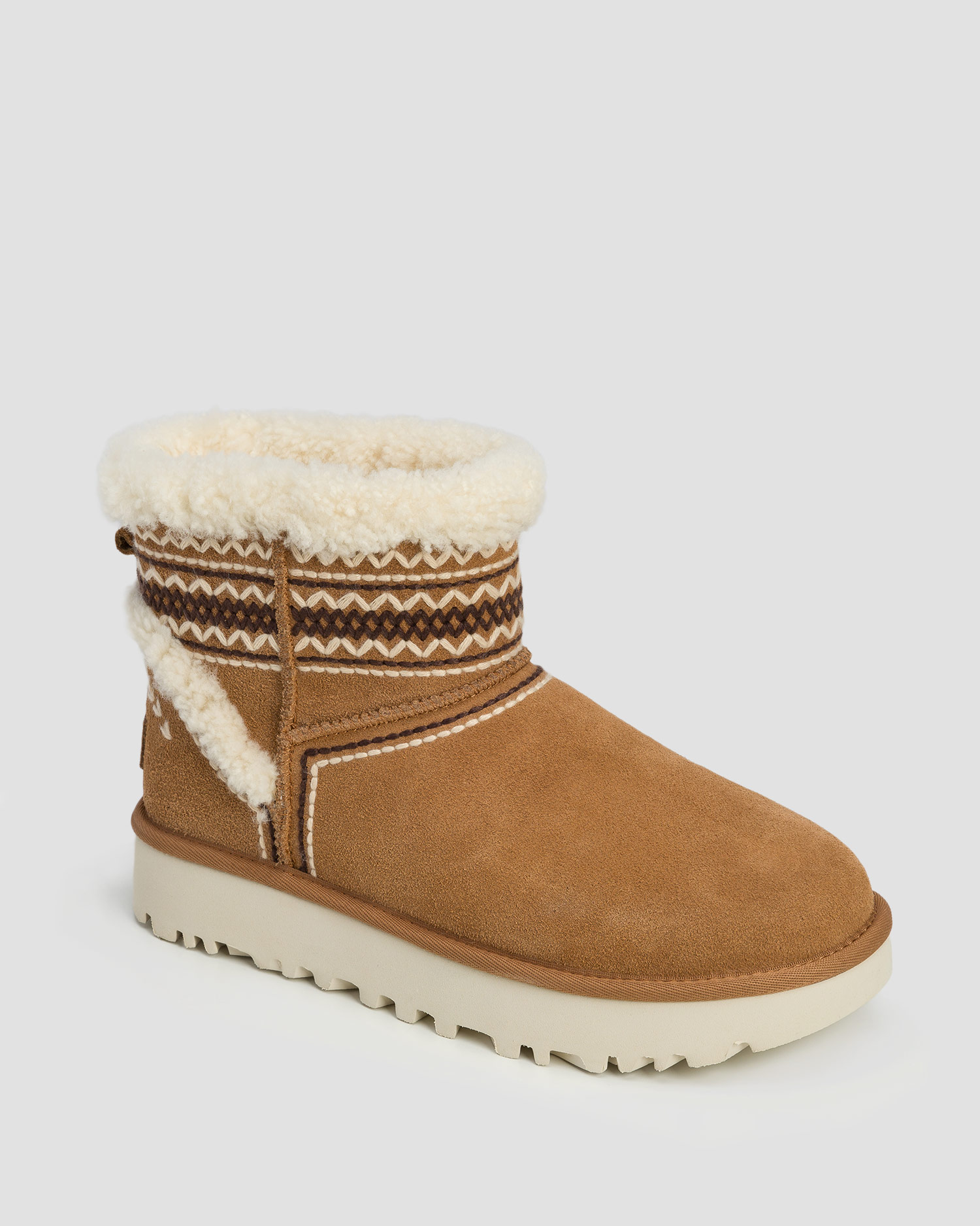 Women's boots UGG Classic Mini Atherson brown, Color/Pattern: Brązowy
