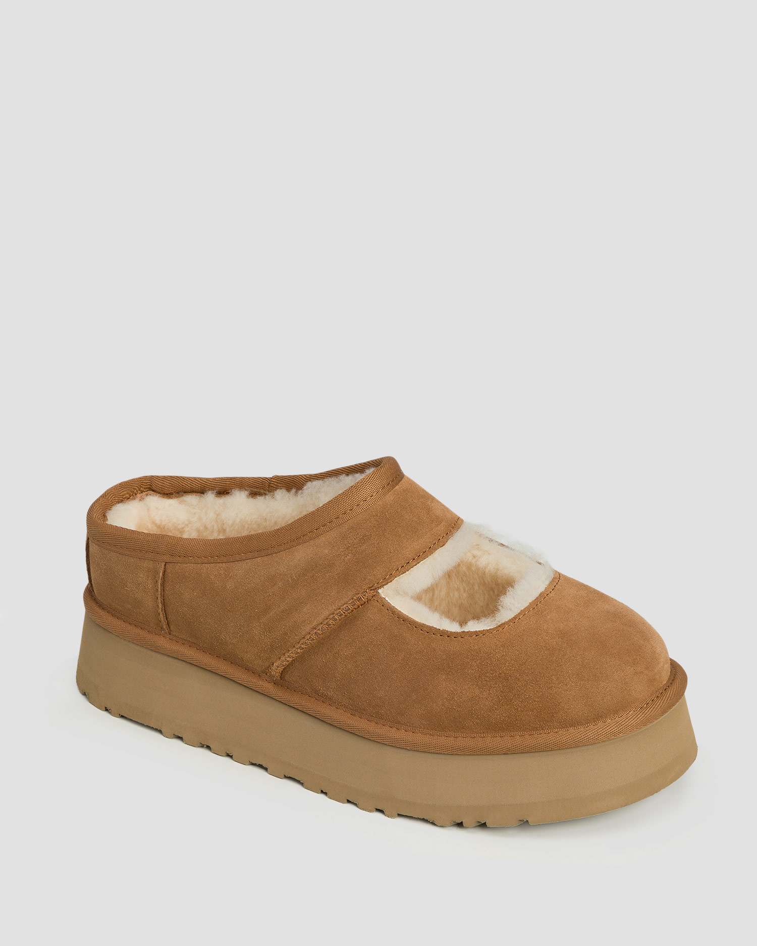Buty damskie UGG Bea Mary Jane brązowe