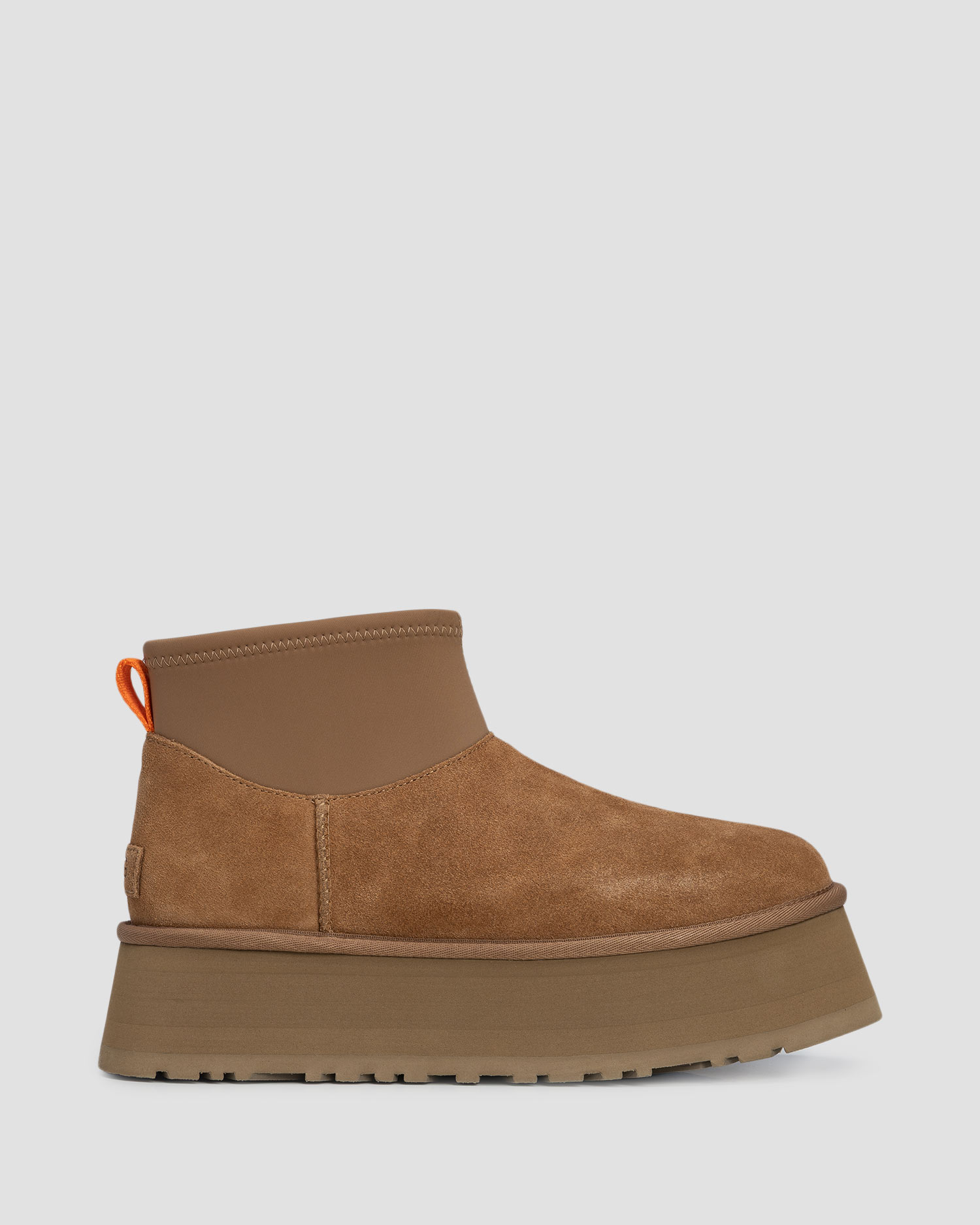 Dámske kožené topánky UGG Classic Mini Dipper hnedé
