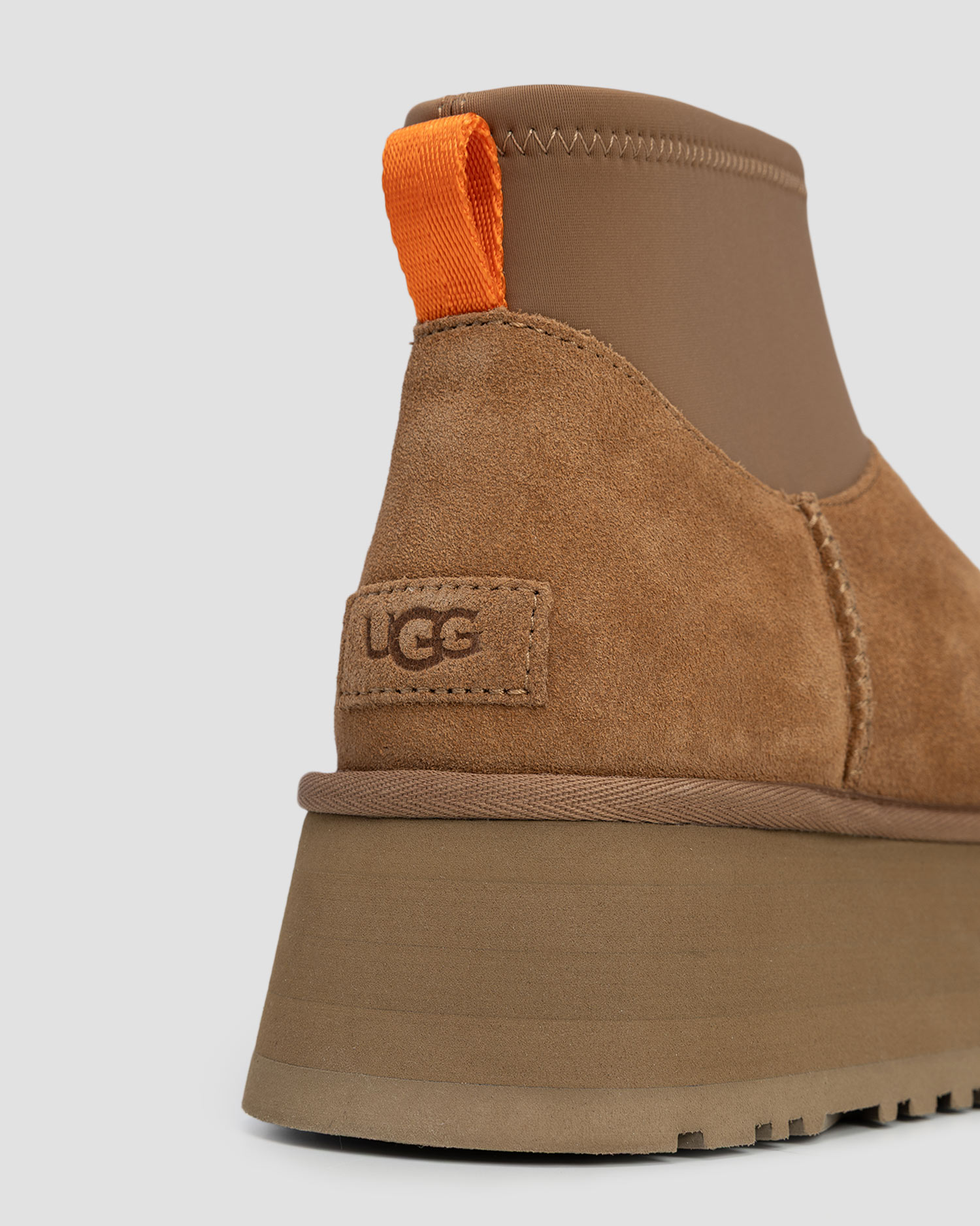 Dámske kožené topánky UGG Classic Mini Dipper hnedé
