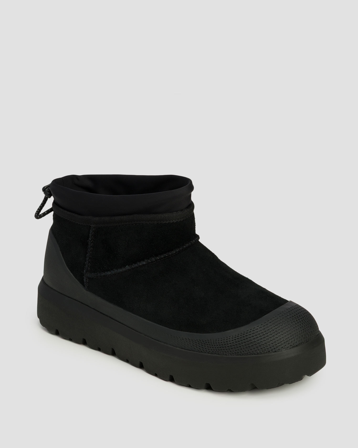Bottes noires pour hommes UGG Classic Ultra Mini Weather Hybrid, Couleur: Czarny