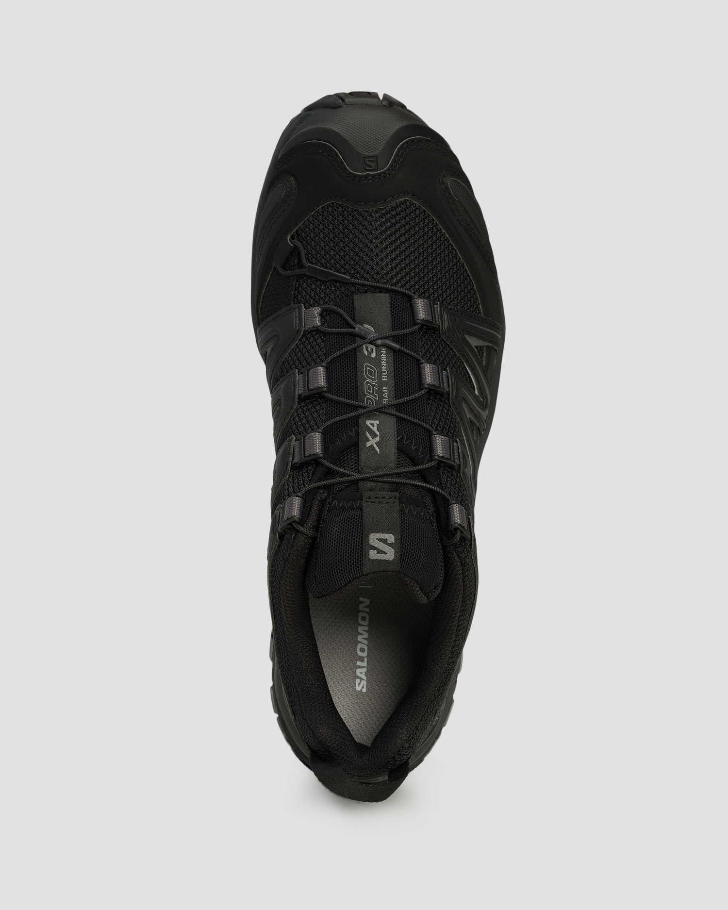 Chaussures de trail noires unisexes Salomon XA PRO 3D