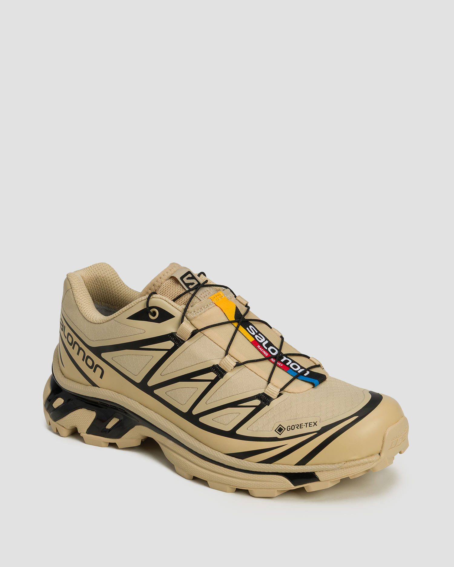Pantofi de trail unisex Salomon XT-6 GTX bej-negru