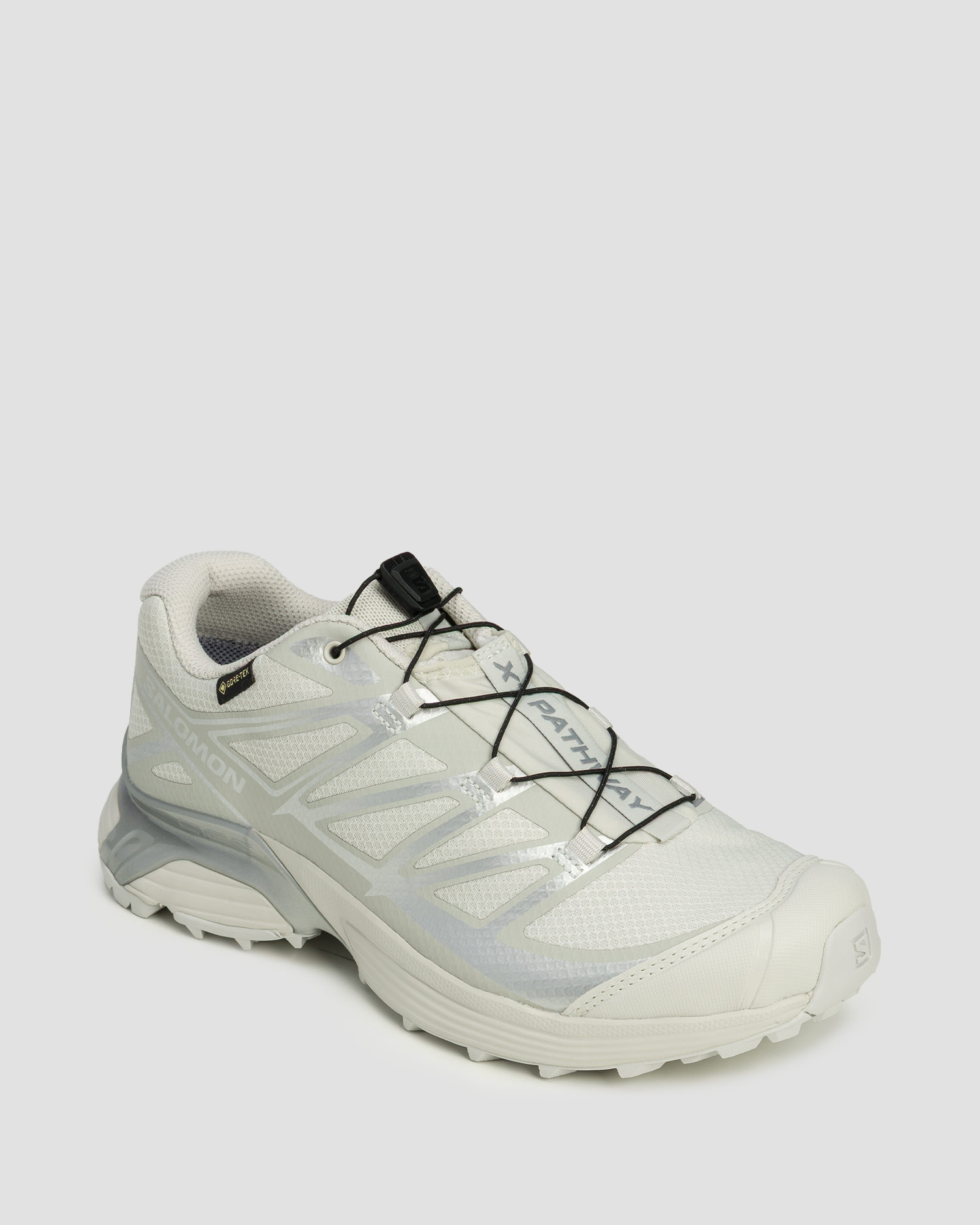 Scarpe basse da trekking unisex Salomon XT-Pathway GTX bianco-argento