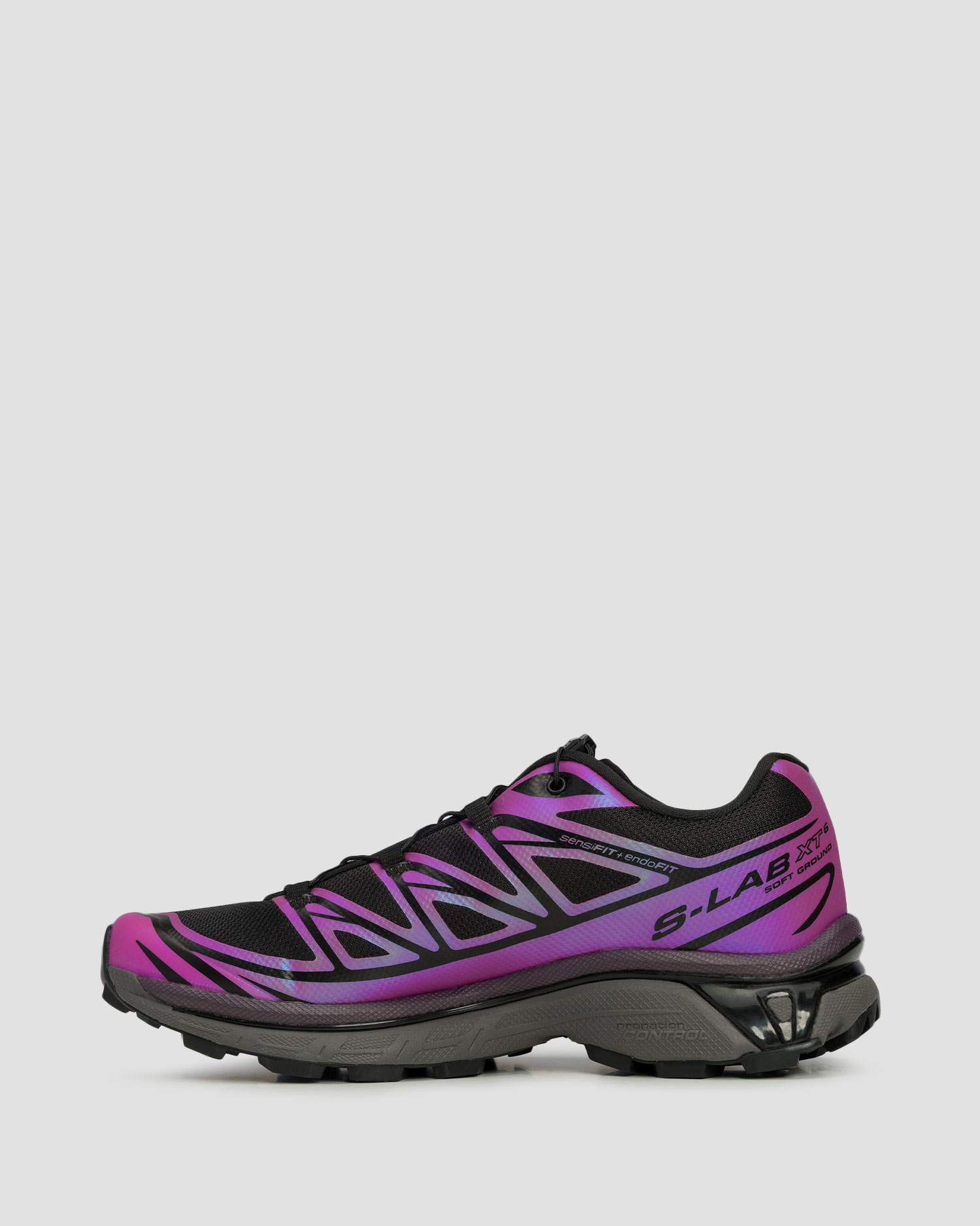 Trailové topánky unisex Salomon XT-6 Iridescent čierno-ružové