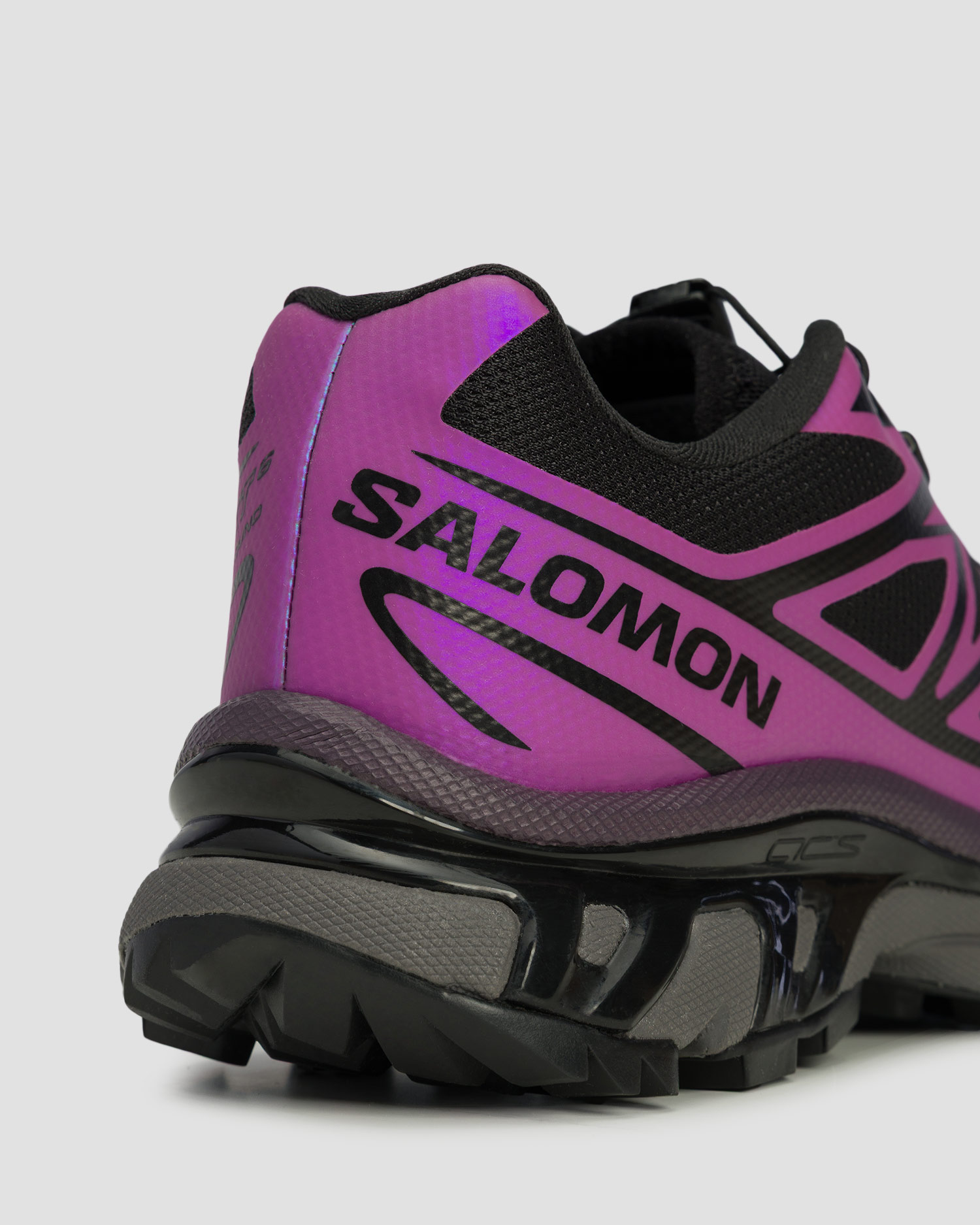 Trailové topánky unisex Salomon XT-6 Iridescent čierno-ružové