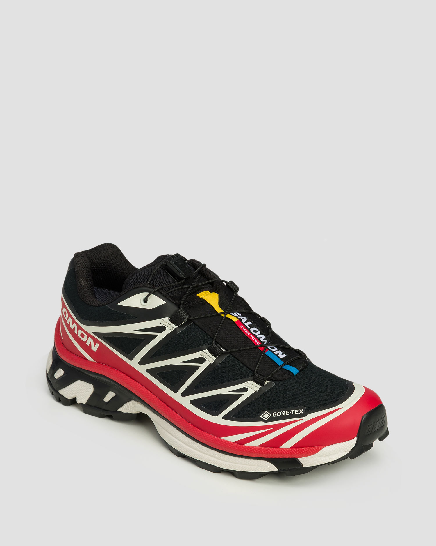 Unisex trail shoes Salomon XT-6 GTX black-red