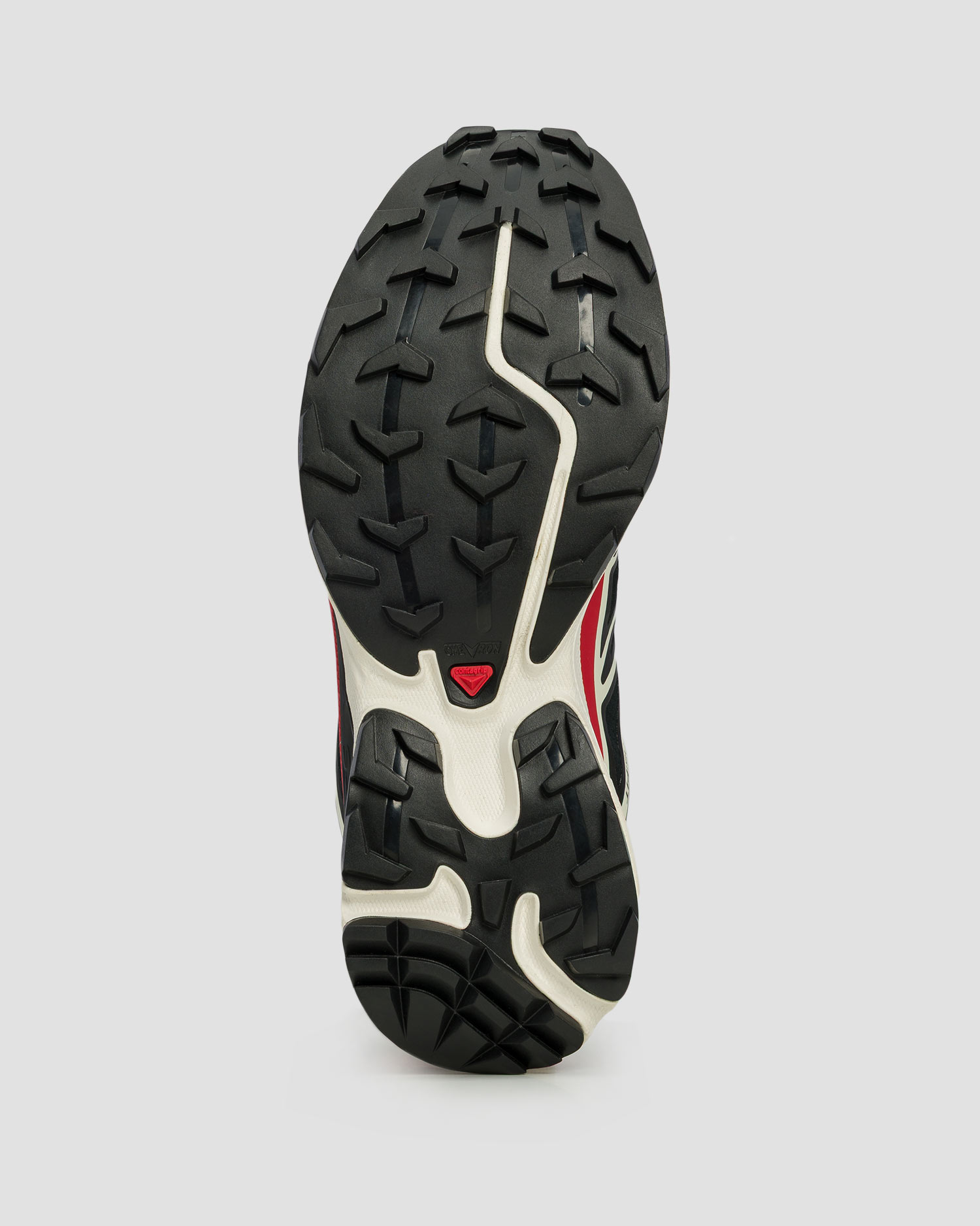 Chaussures de trail noires et rouges unisexes Salomon XT-6 GTX