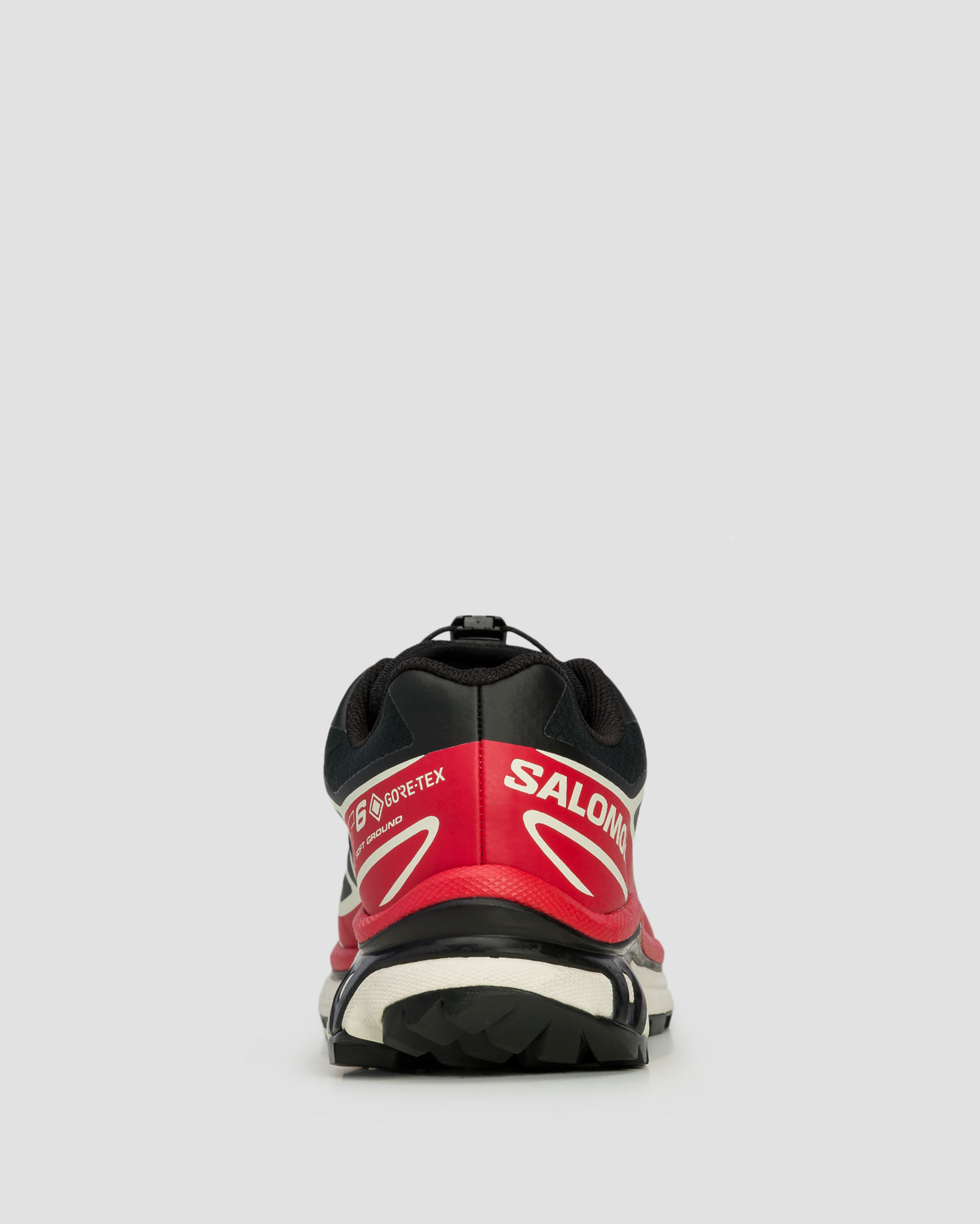 Chaussures de trail noires et rouges unisexes Salomon XT-6 GTX