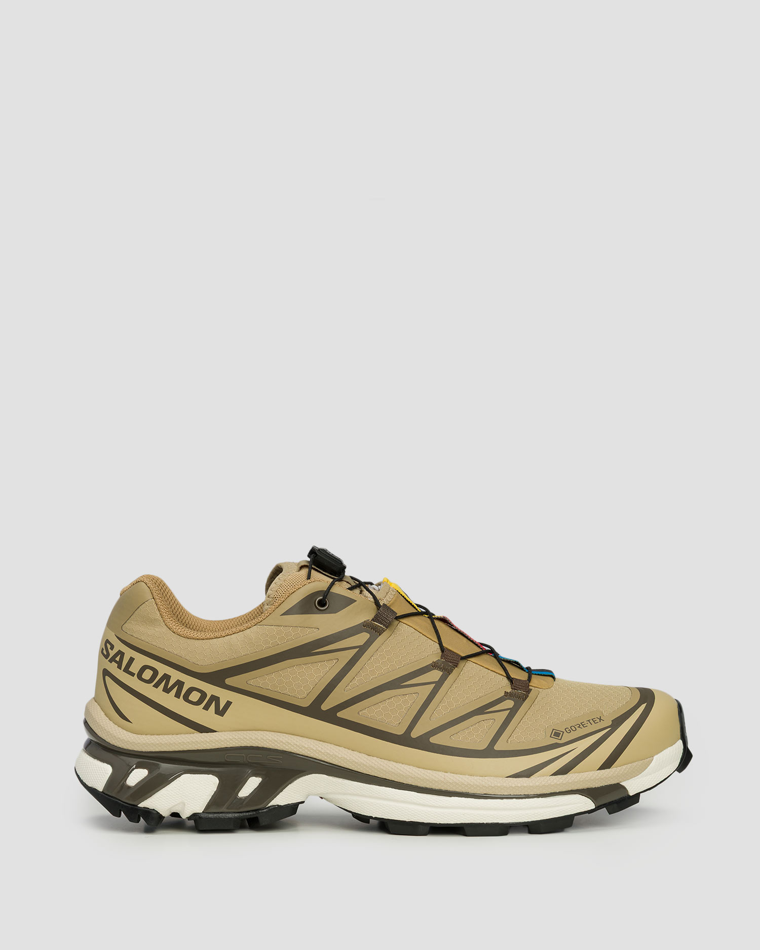 Buty trailowe unisex Salomon XT-6 GTX beżowe