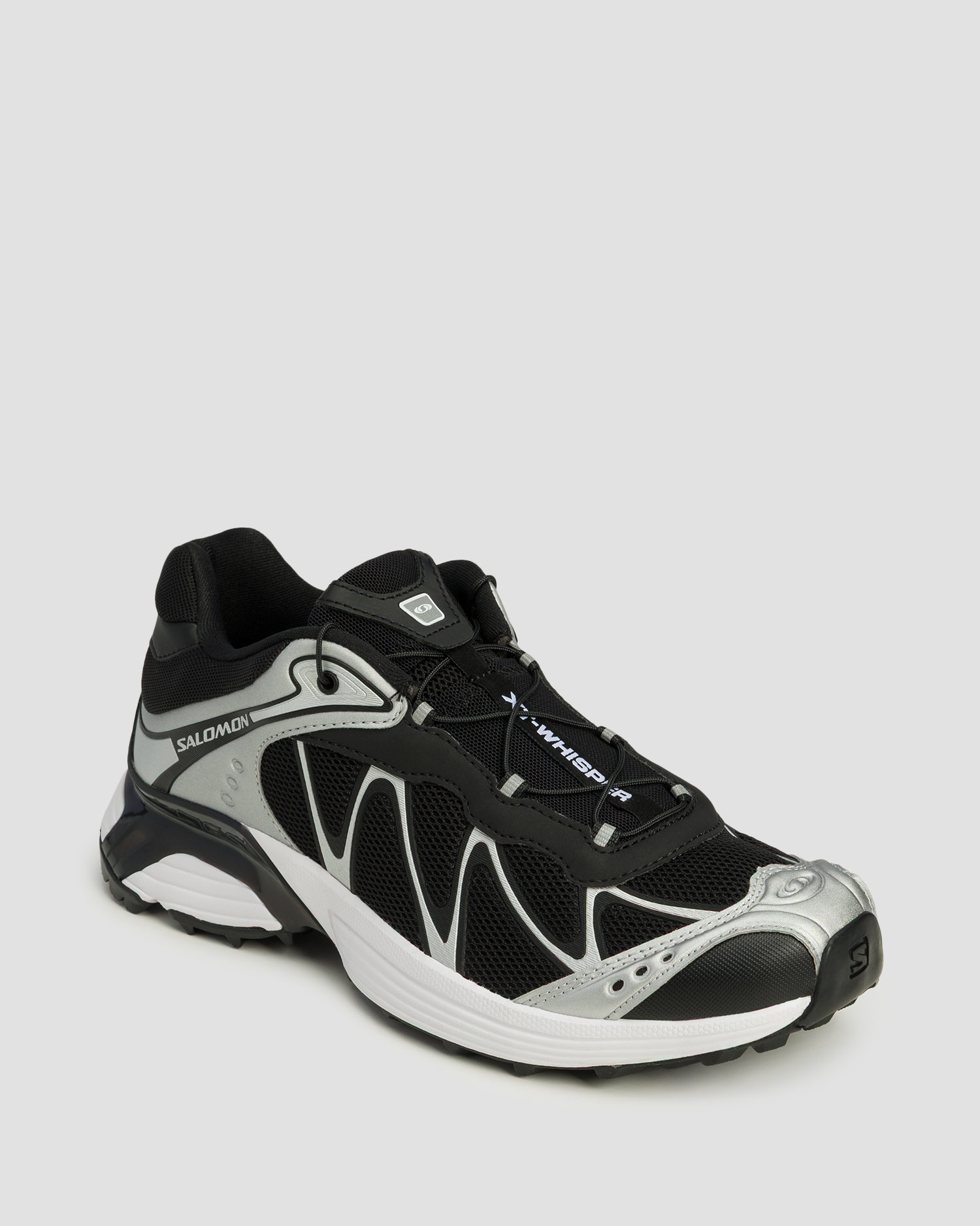 Salomon XT-Whisper Unisex-Sneaker in Schwarz und Silber