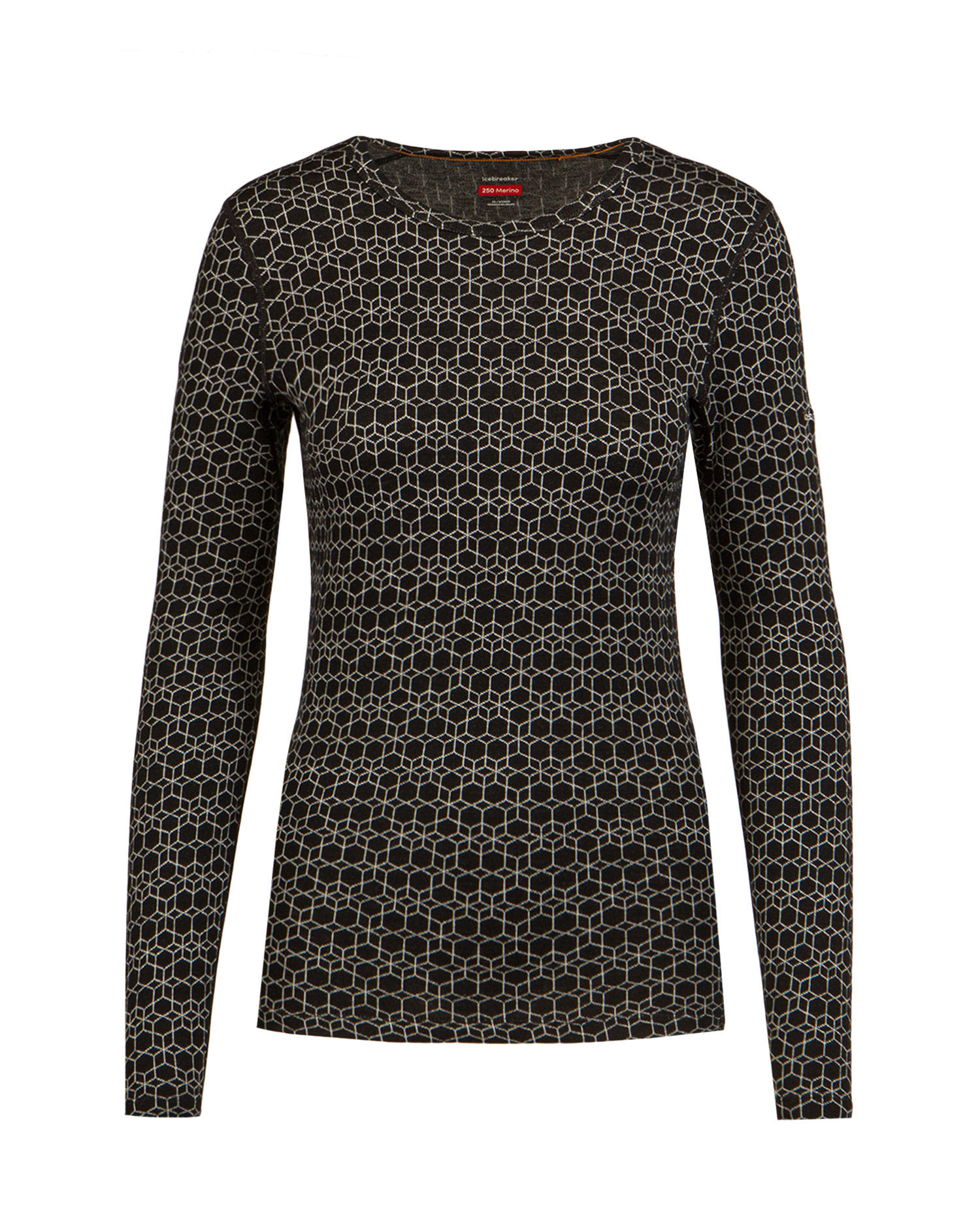 Longsleeve damski Icebreaker 250 Vertex Ls Crewe Alpine Geo