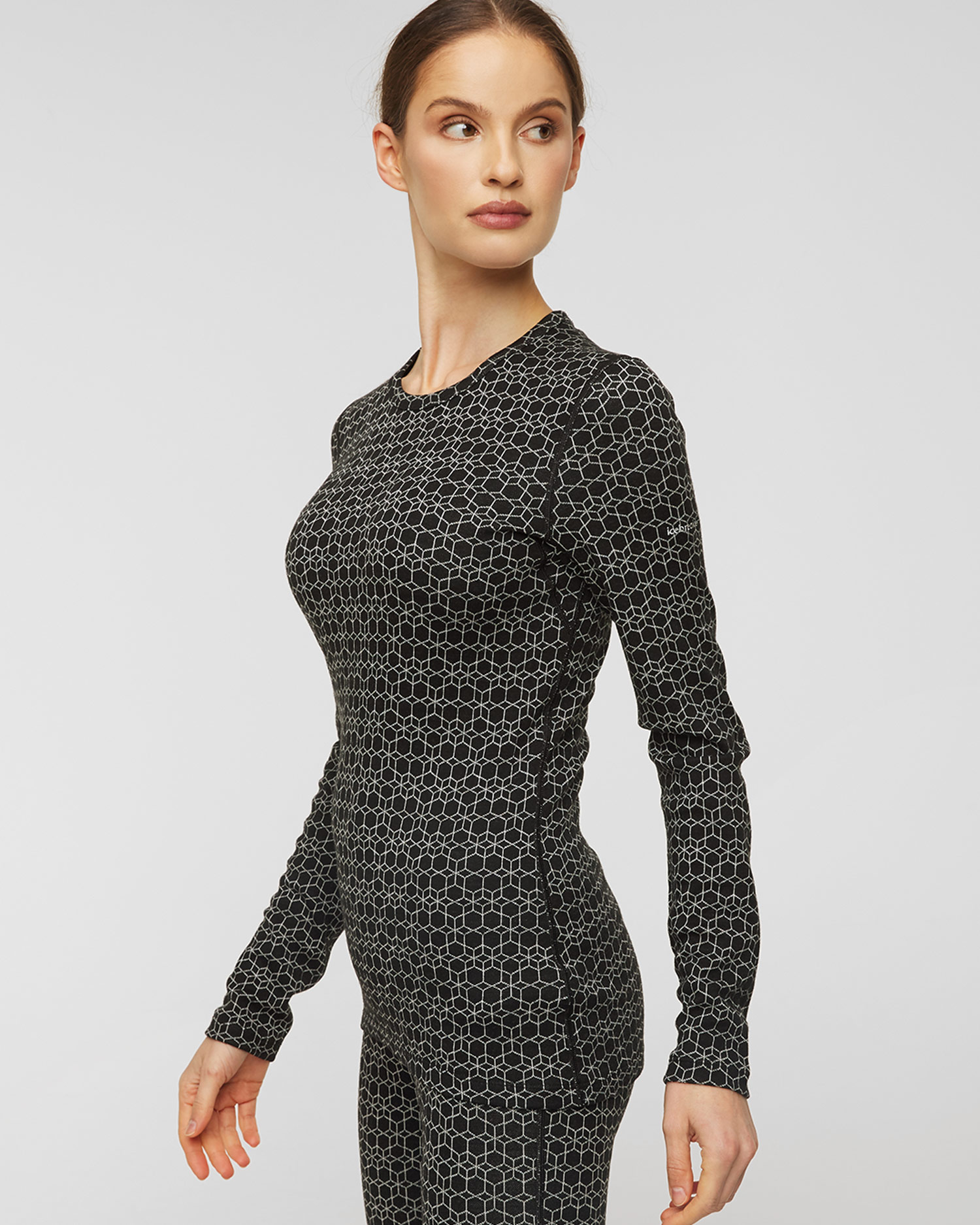 ICEBREAKER 250 VERTEX LS CREWE ALPINE GEO Damen-Longsleeve