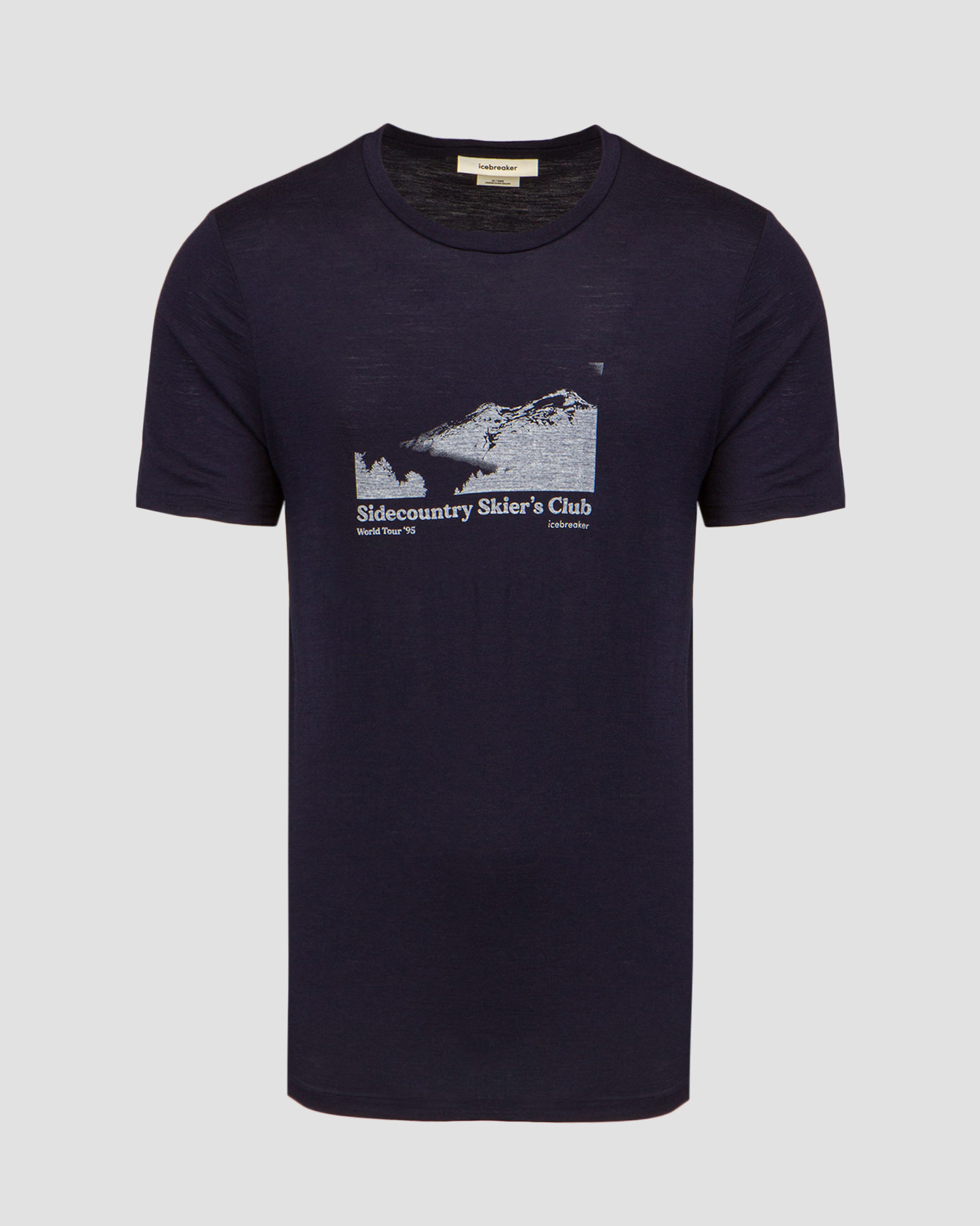 Granatowy T-shirt męski Icebreaker Mer 150 Tech Lite II SS