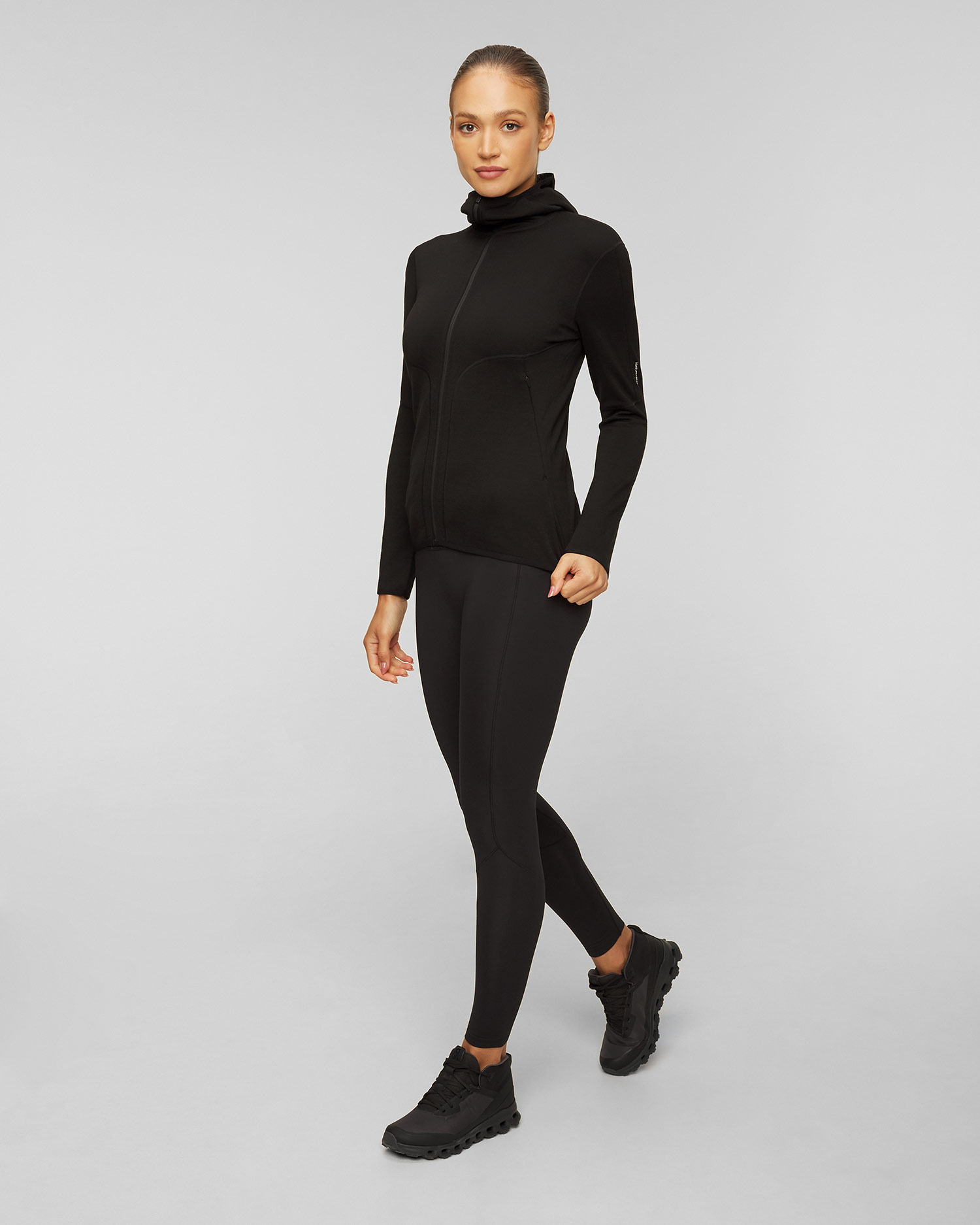 Dámska čierna mikina Icebreaker Mer 560 II LS ZH