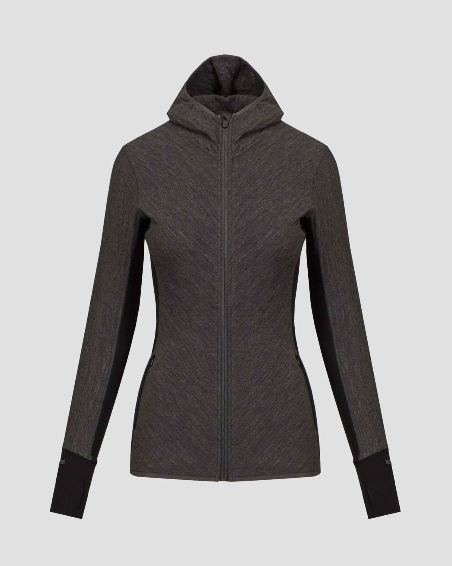 Szara bluza damska Icebreaker Descender LS