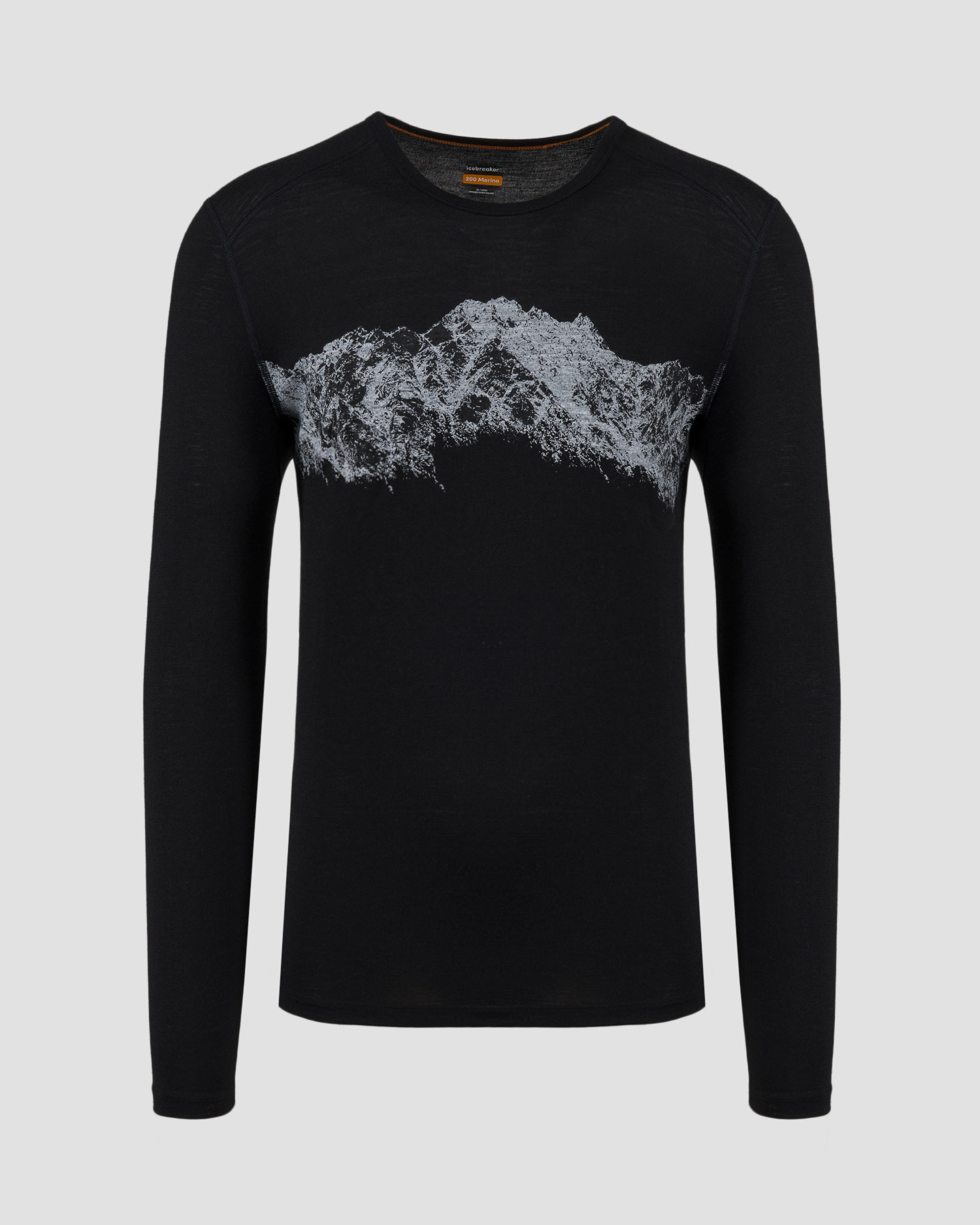 Longsleeve termoaktywny męski Icebreaker Mer 200 Oasis LS czarny