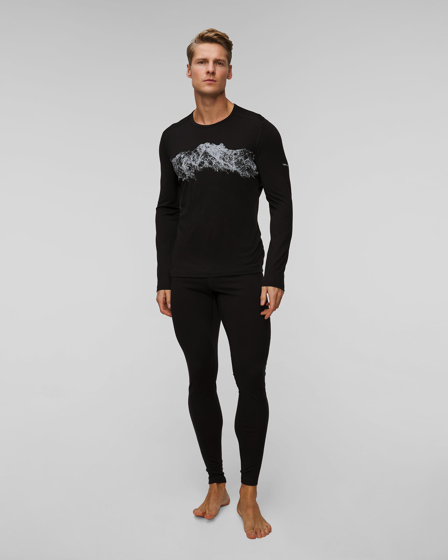 Longsleeve termoaktywny męski Icebreaker Mer 200 Oasis LS czarny