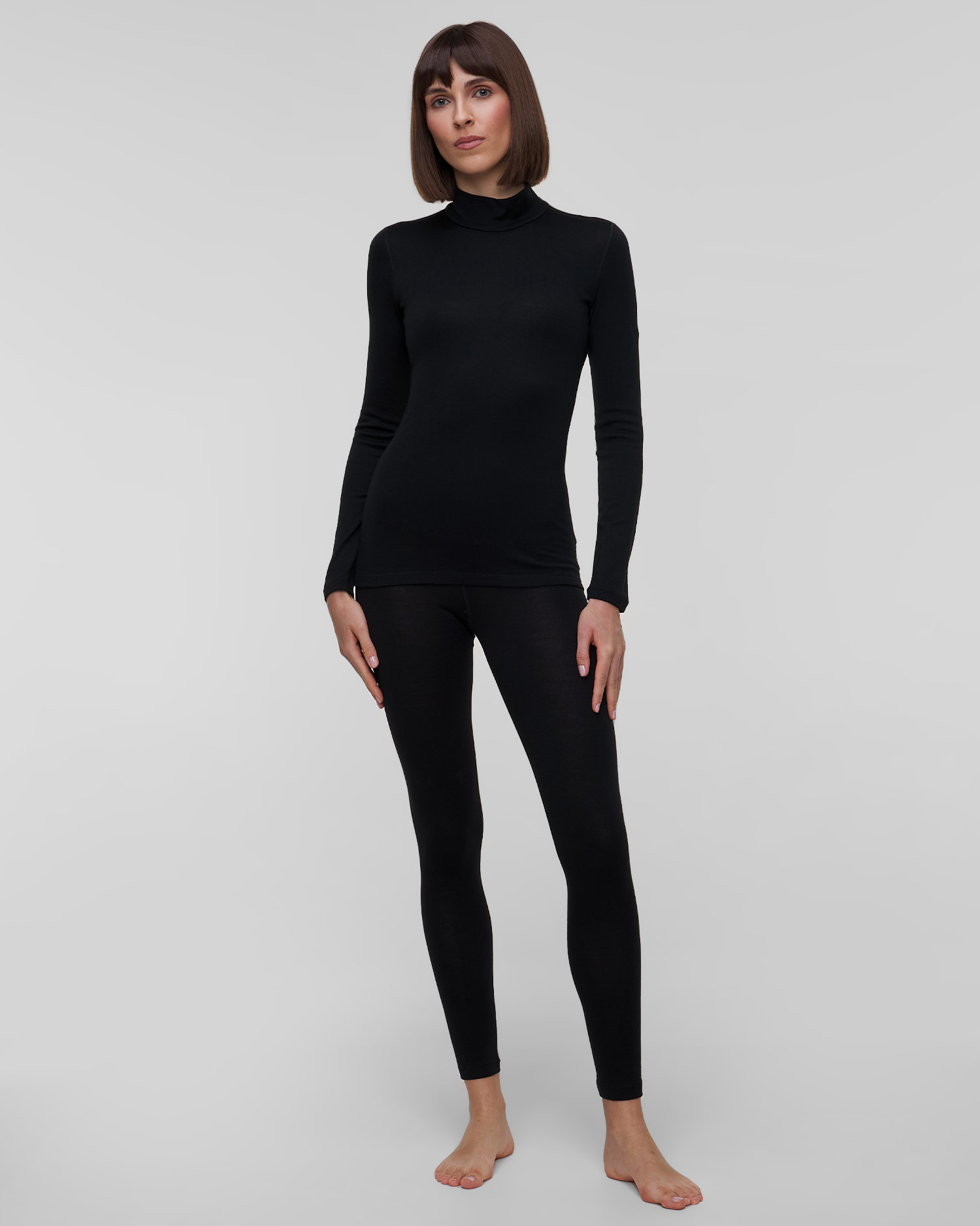 Leginsy termoaktywne damskie z wysokim stanem Icebreaker Mer 260 Tech High Rise Leggings czarne