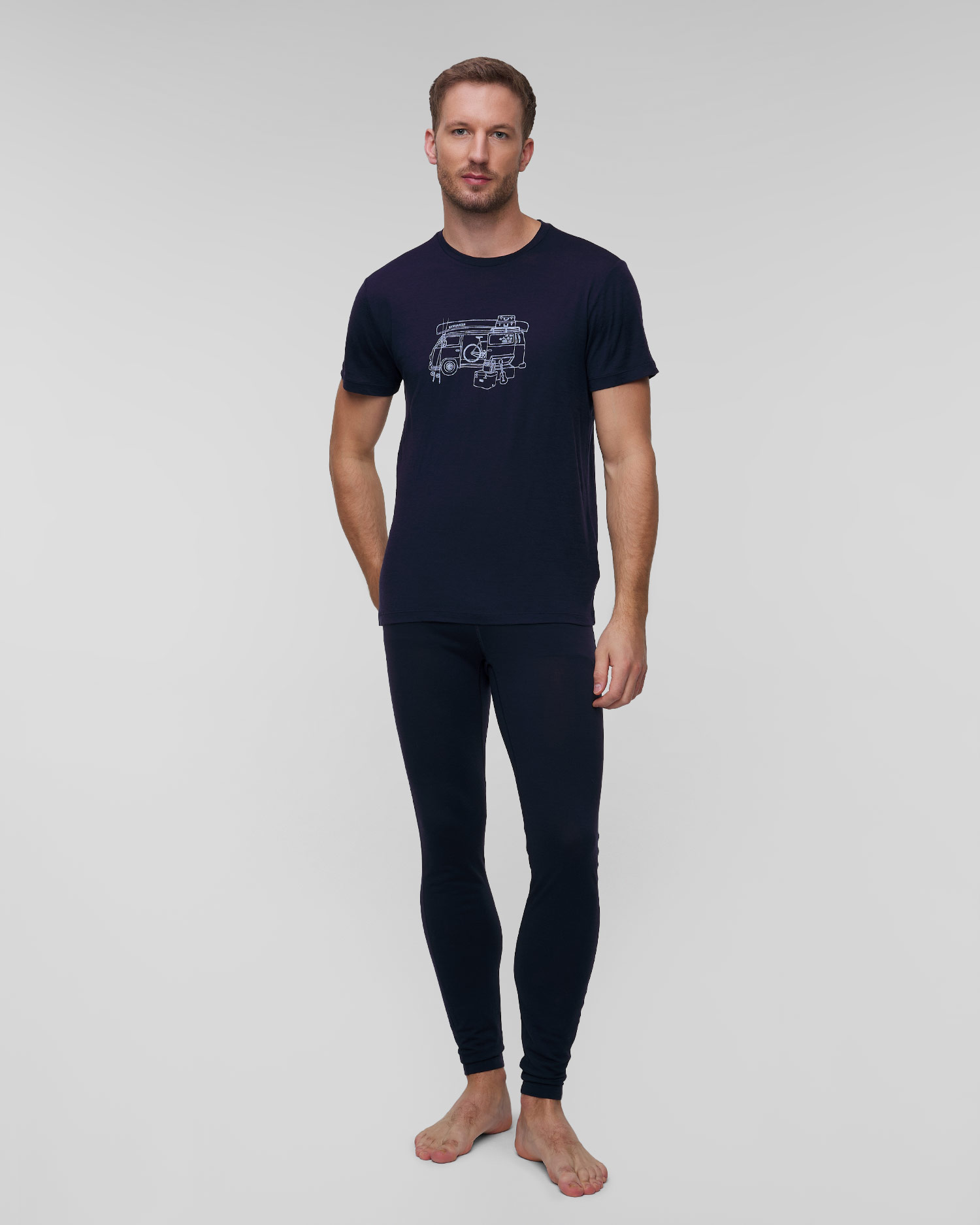 T-shirt męski Icebreaker Mer 150 Tech Lite SS granatowy