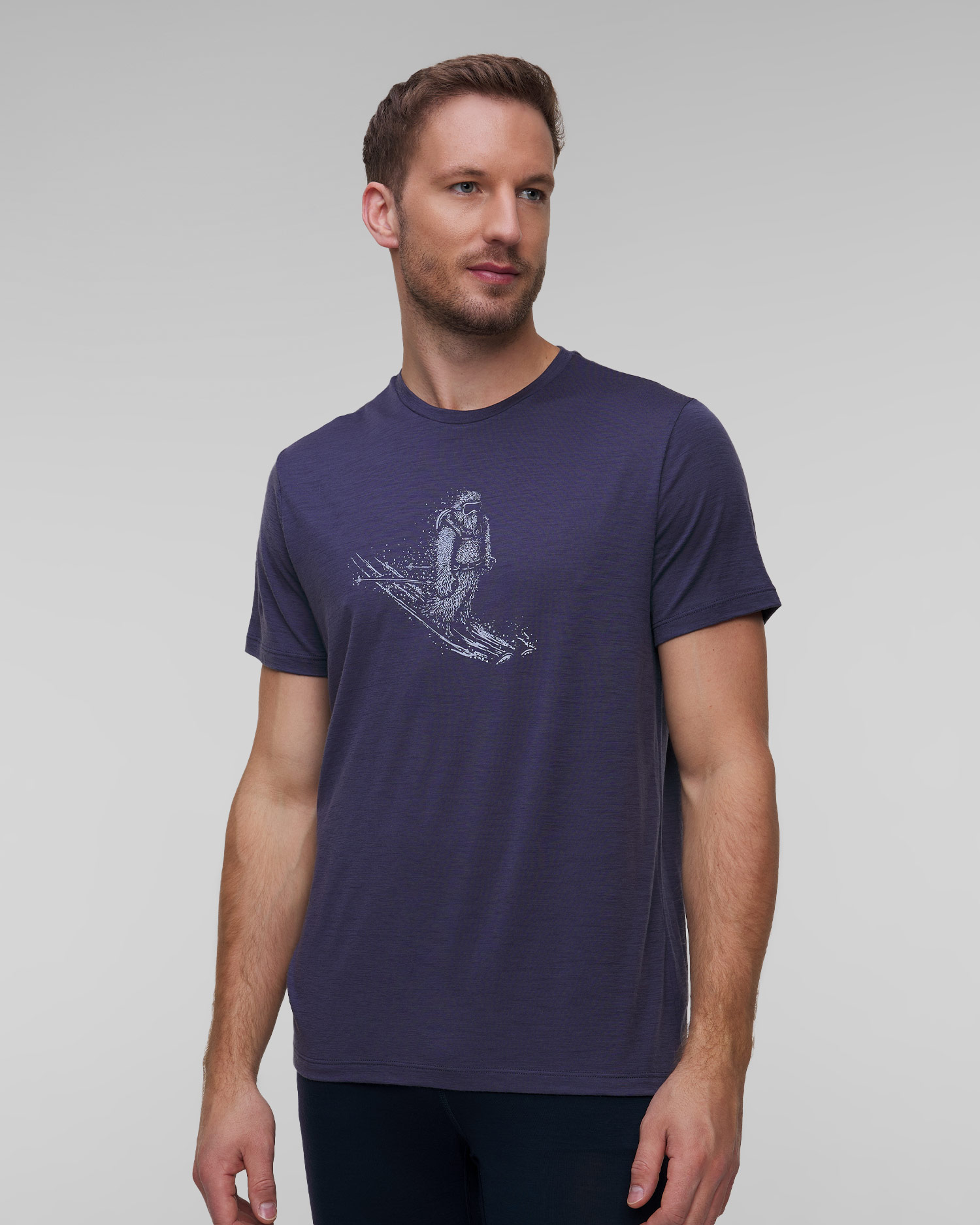 Men’s T-shirt Icebreaker Mer 150 Tech Lite SS grey