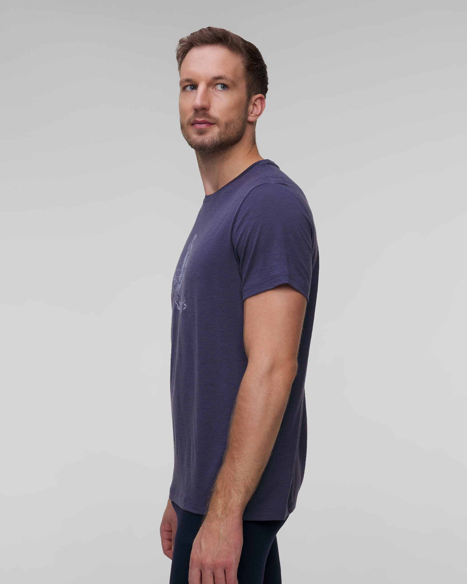 Men’s T-shirt Icebreaker Mer 150 Tech Lite SS grey