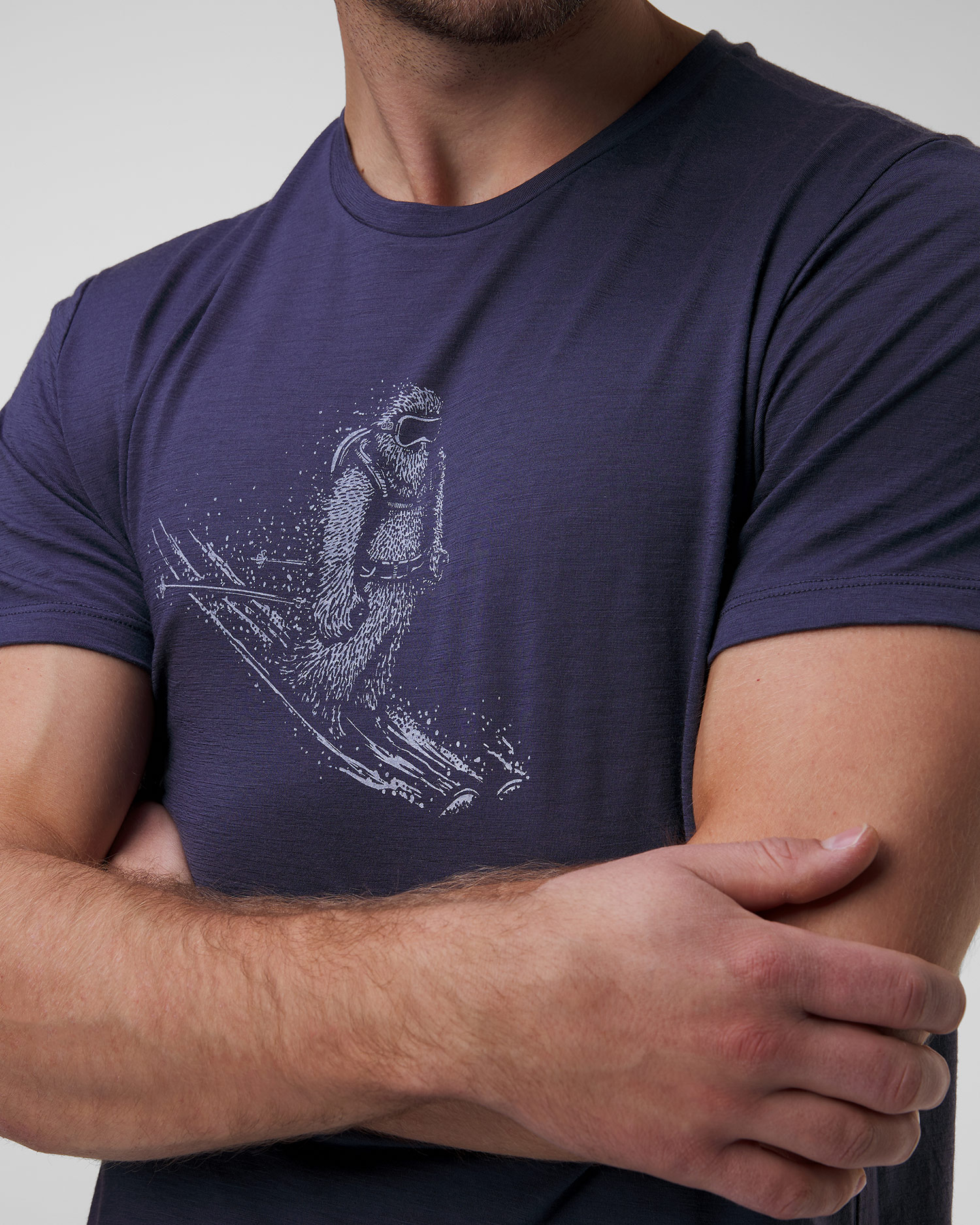 Men’s T-shirt Icebreaker Mer 150 Tech Lite SS grey