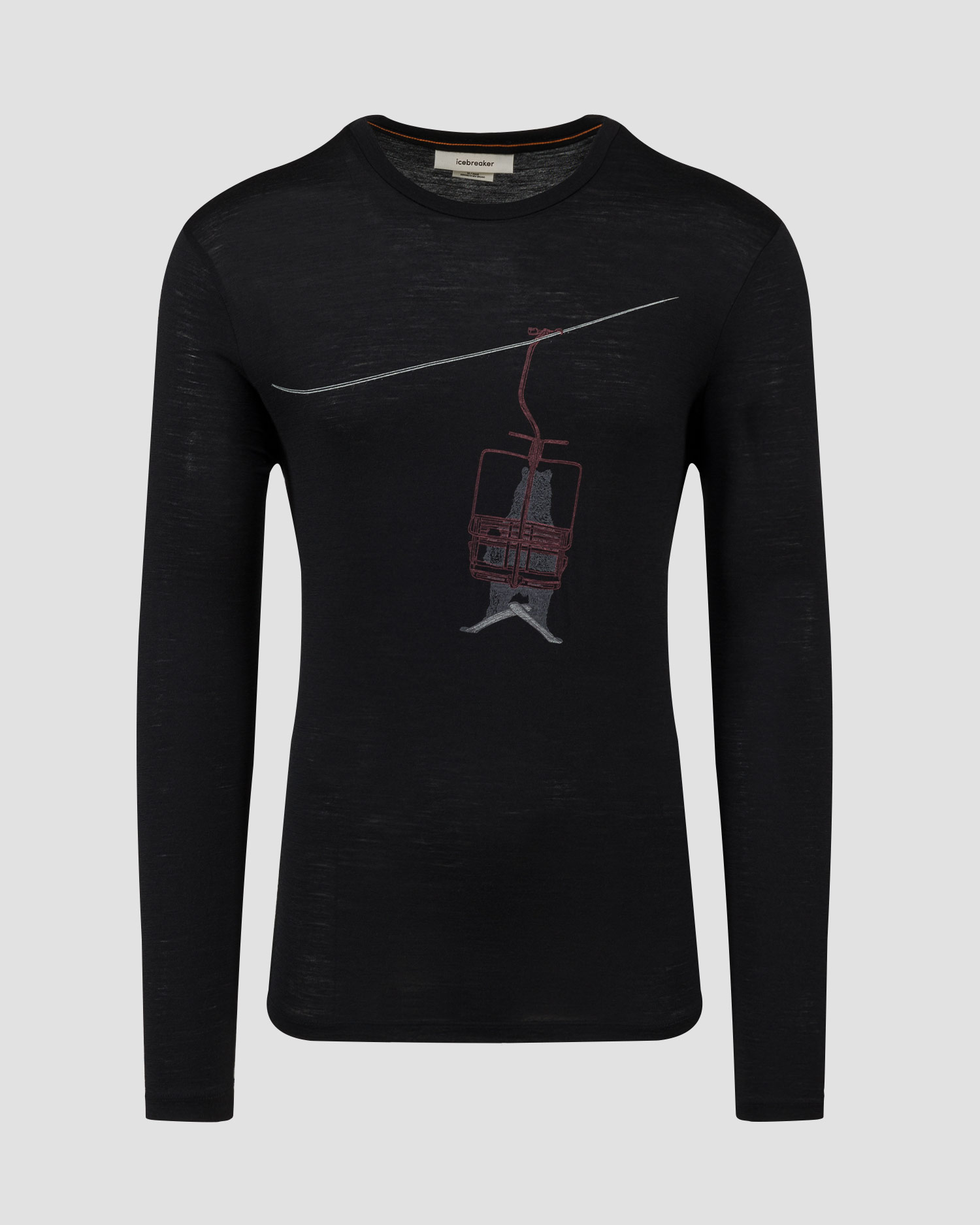 Longsleeve męski Icebreaker Mer 150 Tech Lite LS czarny