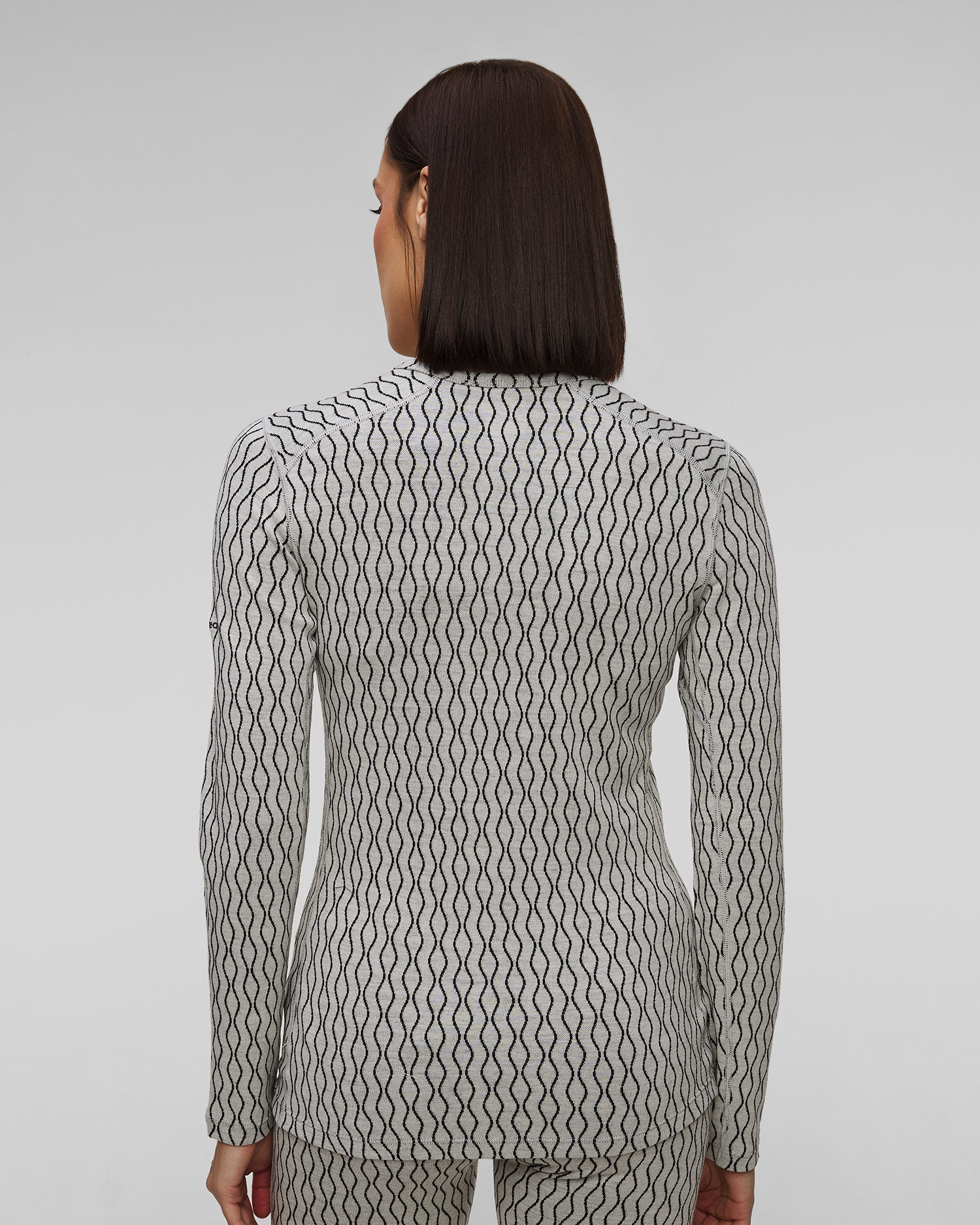 Icebreaker Mer 260 Vertex LS Crewe Thermoaktives Langarmshirt für Damen in Grau