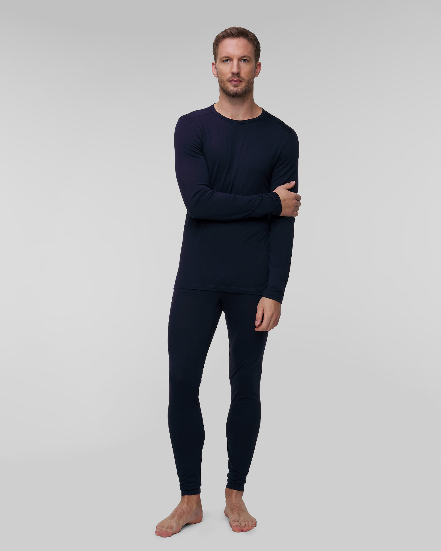 Longsleeve termoaktywny męski Icebreaker 200 Oasis LS Crewe granatowy