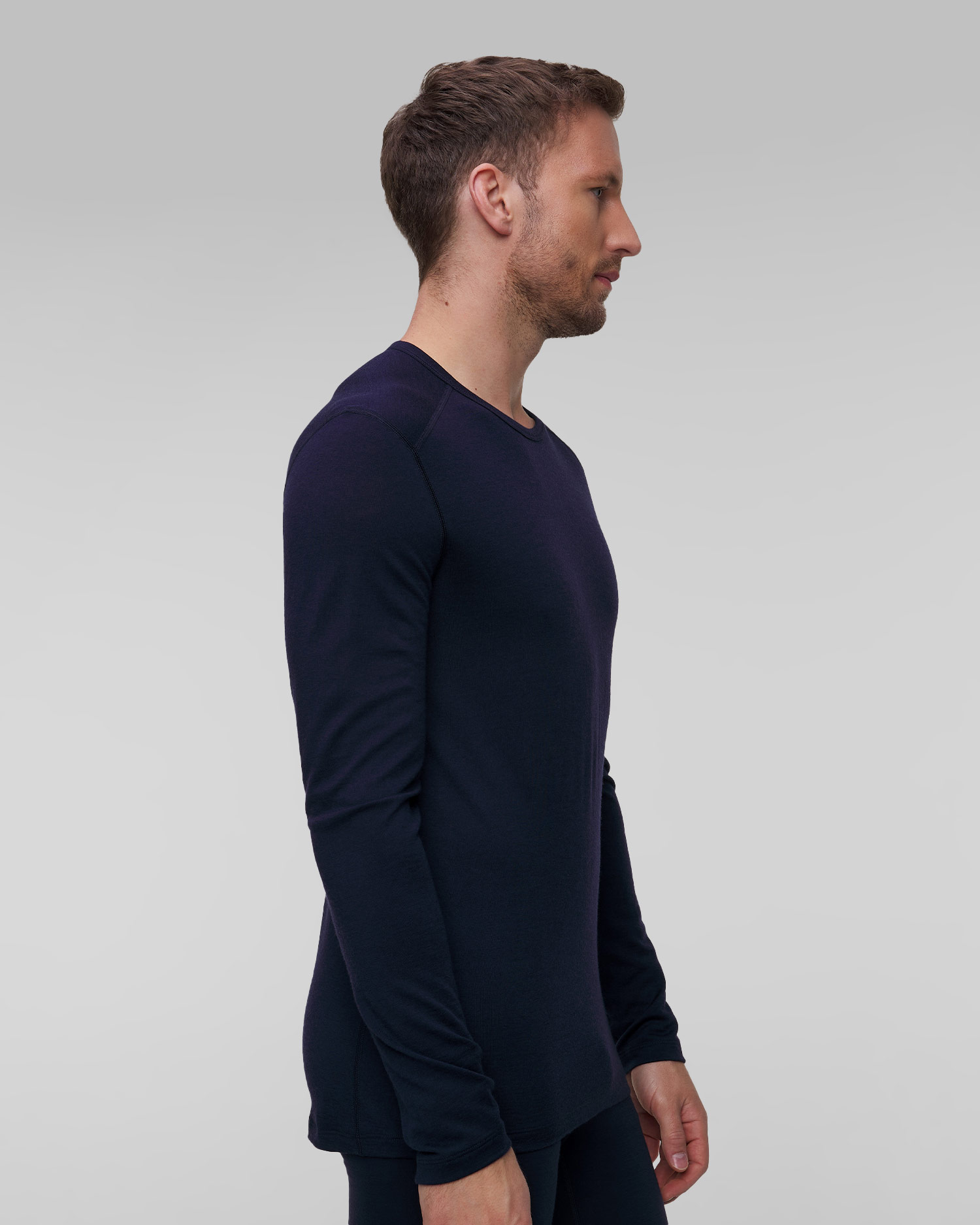 Longsleeve termoaktywny męski Icebreaker 200 Oasis LS Crewe granatowy