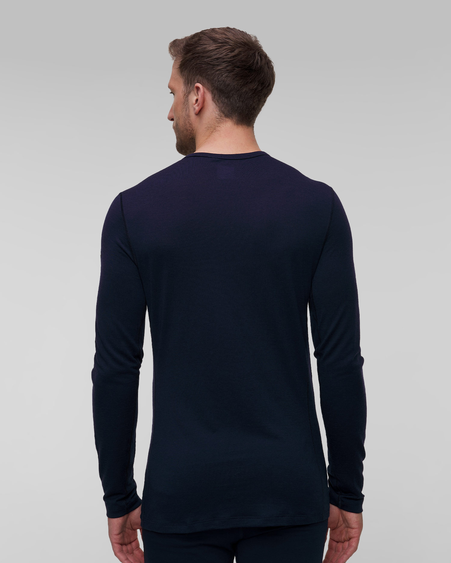 Longsleeve termoaktywny męski Icebreaker 200 Oasis LS Crewe granatowy