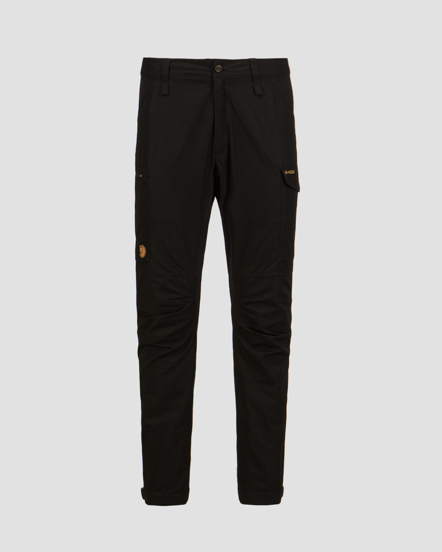 Pantalon de trekking noir pour hommes Fjallraven Kaipak Trousers M