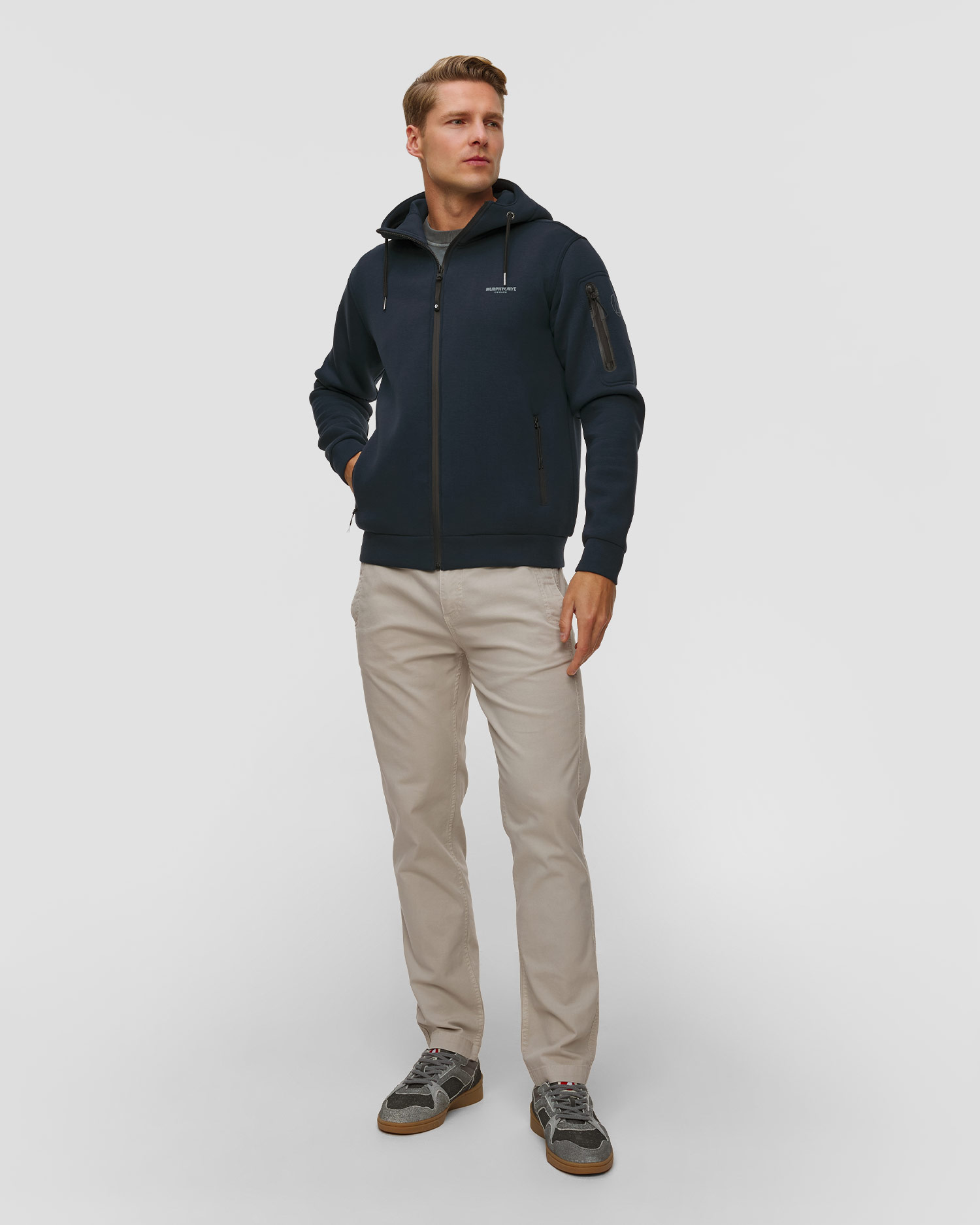 Murphy&Nye Racy Waler Herren-Sweatshirt in Marineblau