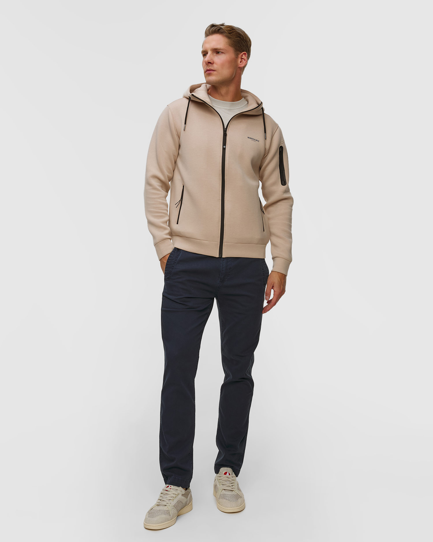 Murphy&Nye Racy Waler Herren-Sweatshirt in Beige