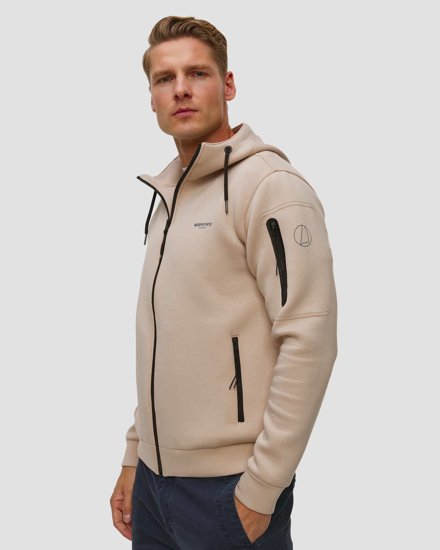 Murphy&Nye Racy Waler Herren-Sweatshirt in Beige
