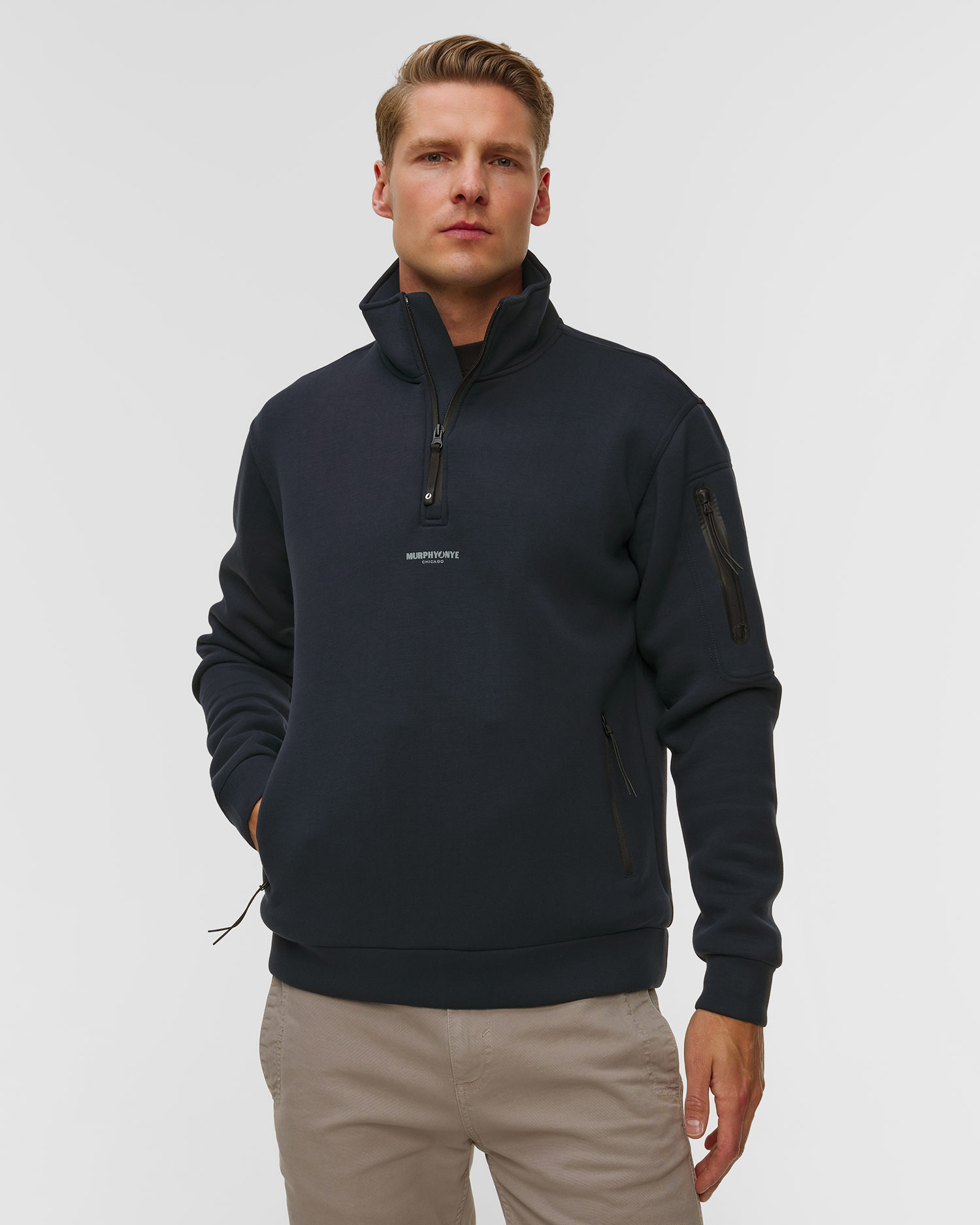 Men's navy blue sweatshirt Murphy&Nye Flight